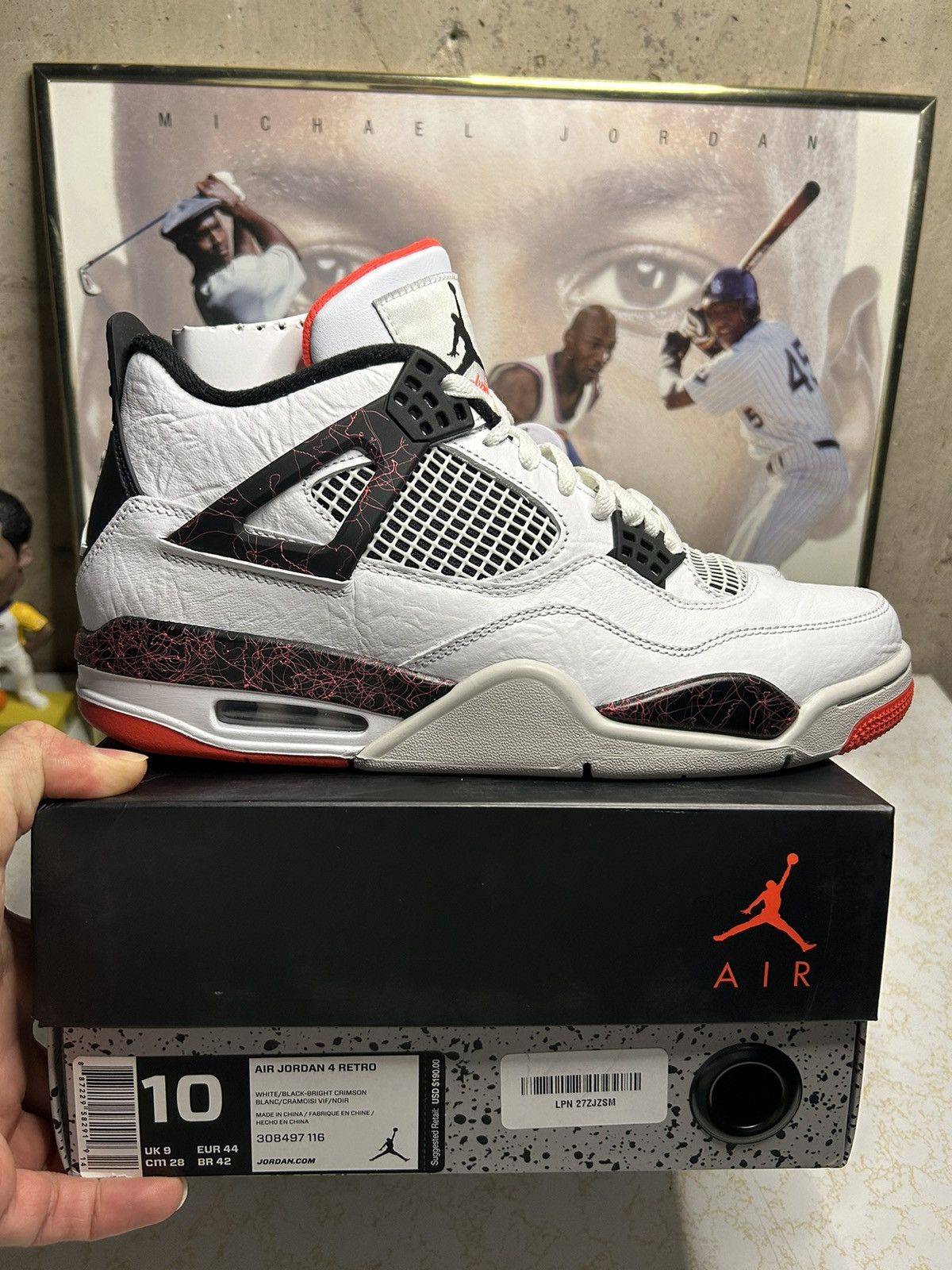 Jordan Brand Air Jordan 4 Retro Flight nostalgia, Bright Crimson 2019 ...