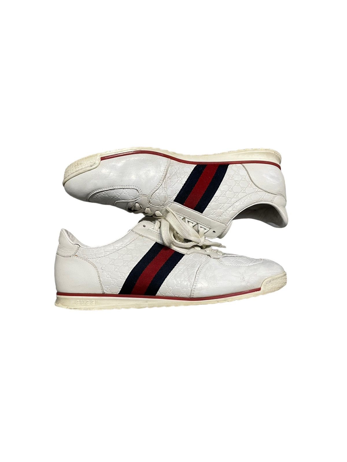Gucci Gucci Guccissima Low Leather SL 73 Sneakers Size US 9.5 / EU 42-43 - 1 Thumbnail