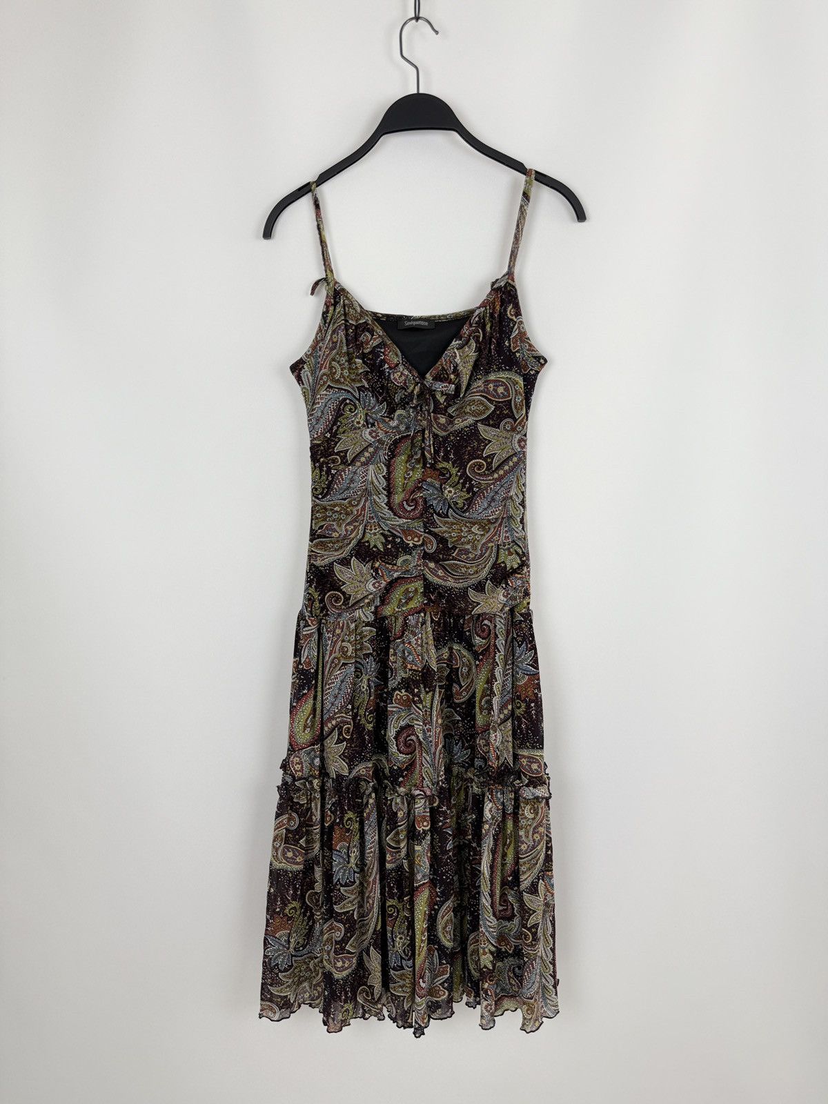 Vintage Y2K Vintage Sinequanone Paisley Print Sheer Maxi Dress 3 Size M / US 6-8 / IT 42-44 - 3 Thumbnail
