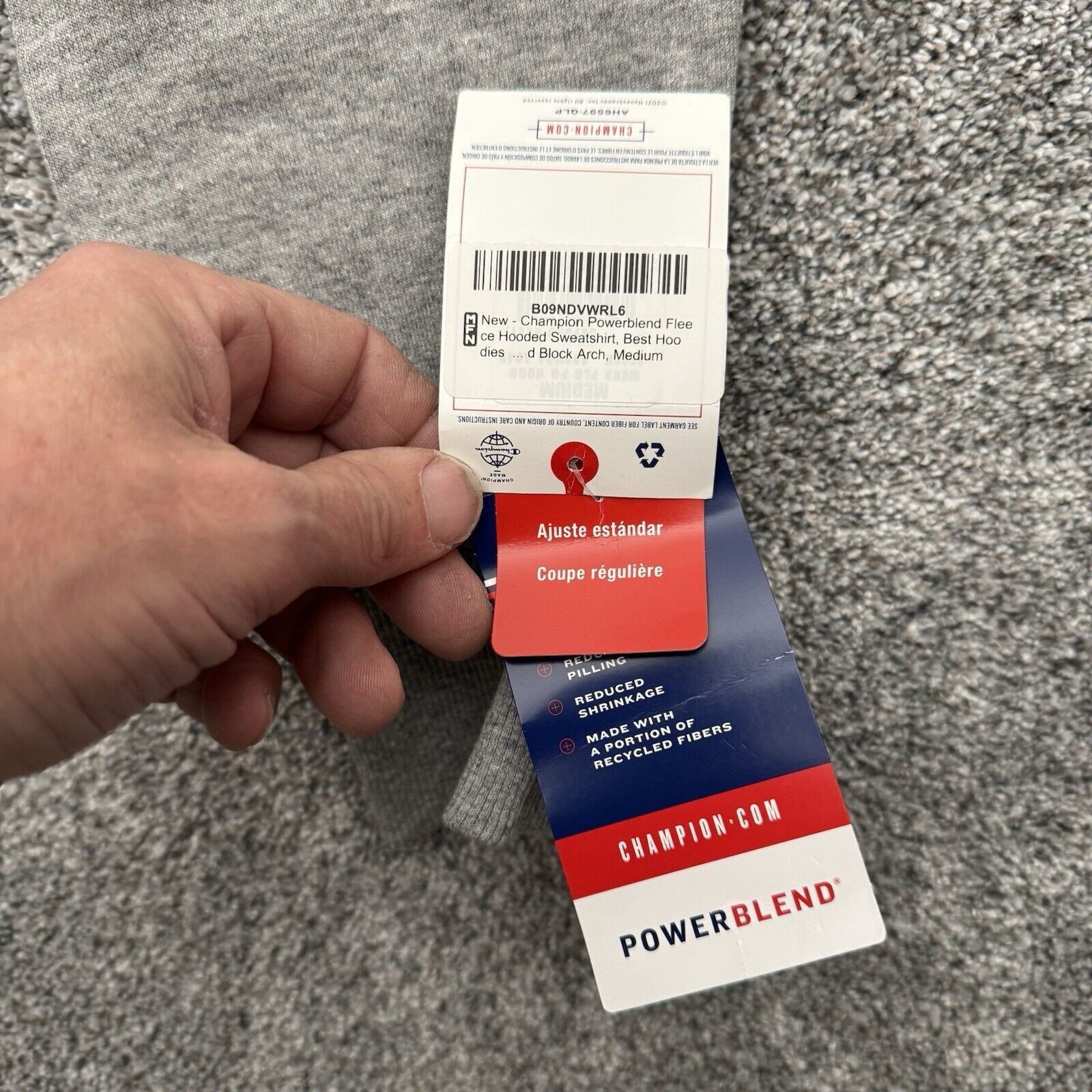 Champion Champion Powerblend Fleece Hoodie Medium Retro Activewear Size US M / EU 48-50 / 2 - 3 Thumbnail