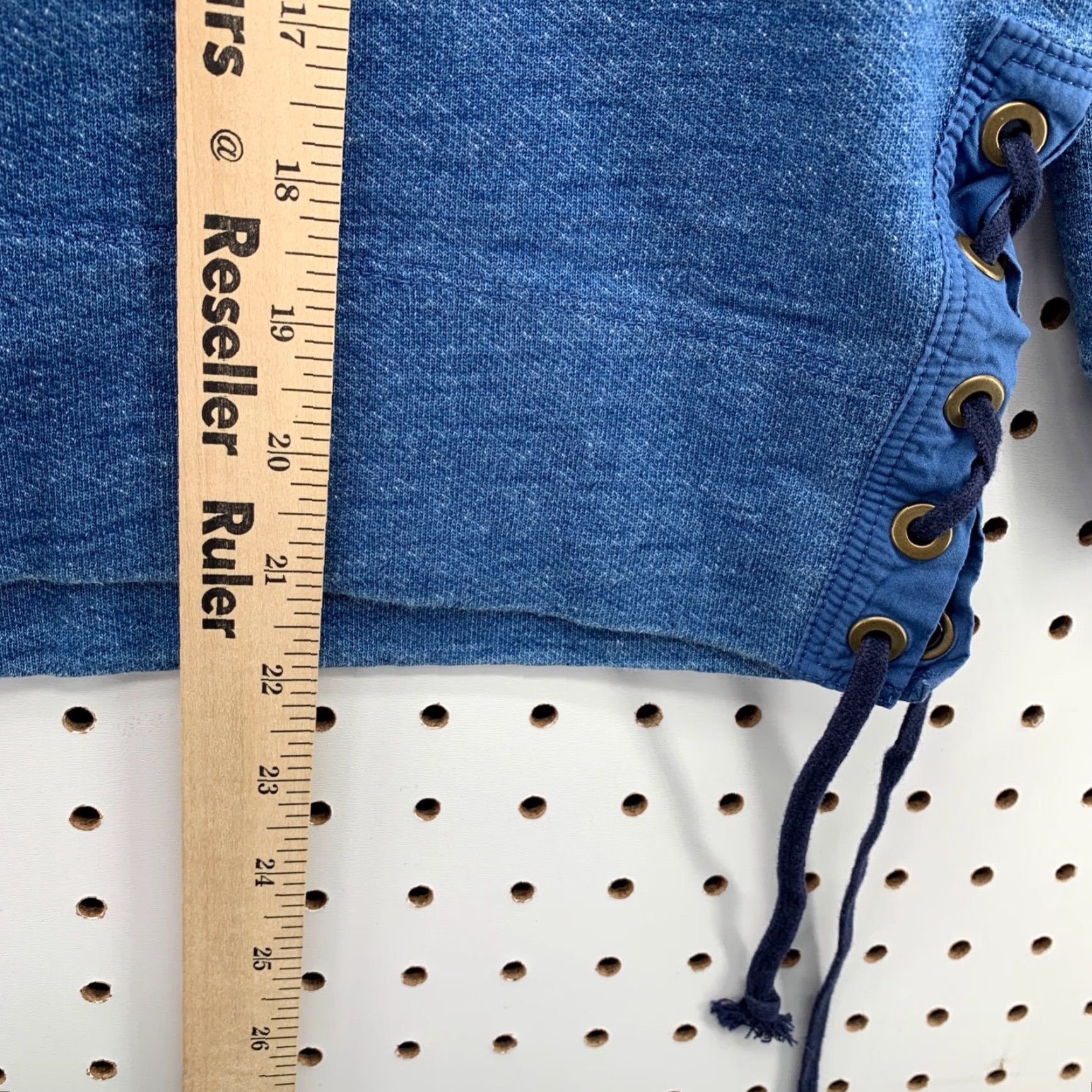 J.Crew JCrew Sweatshirt Blue Womens Small Tie Up Sides Long Sleeve Casual Size S / US 4 / IT 40 - 6 Thumbnail