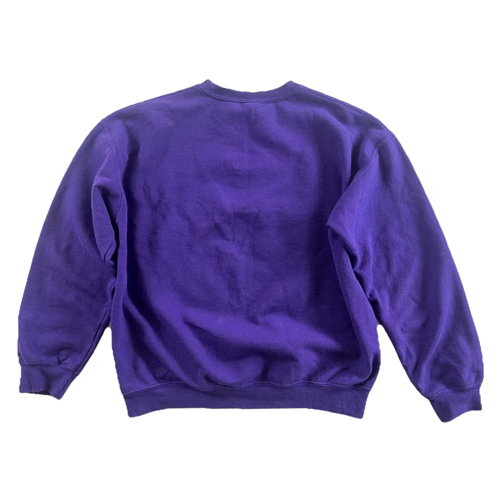 Gildan VTG 1992 UW Washington Huskies Football Gildan Pullover Sweatshirt Men L Purple Cotton Hooded Graphic Print 80s Decade Mens Size US L / EU 52-54 / 3 - 2 Thumbnail