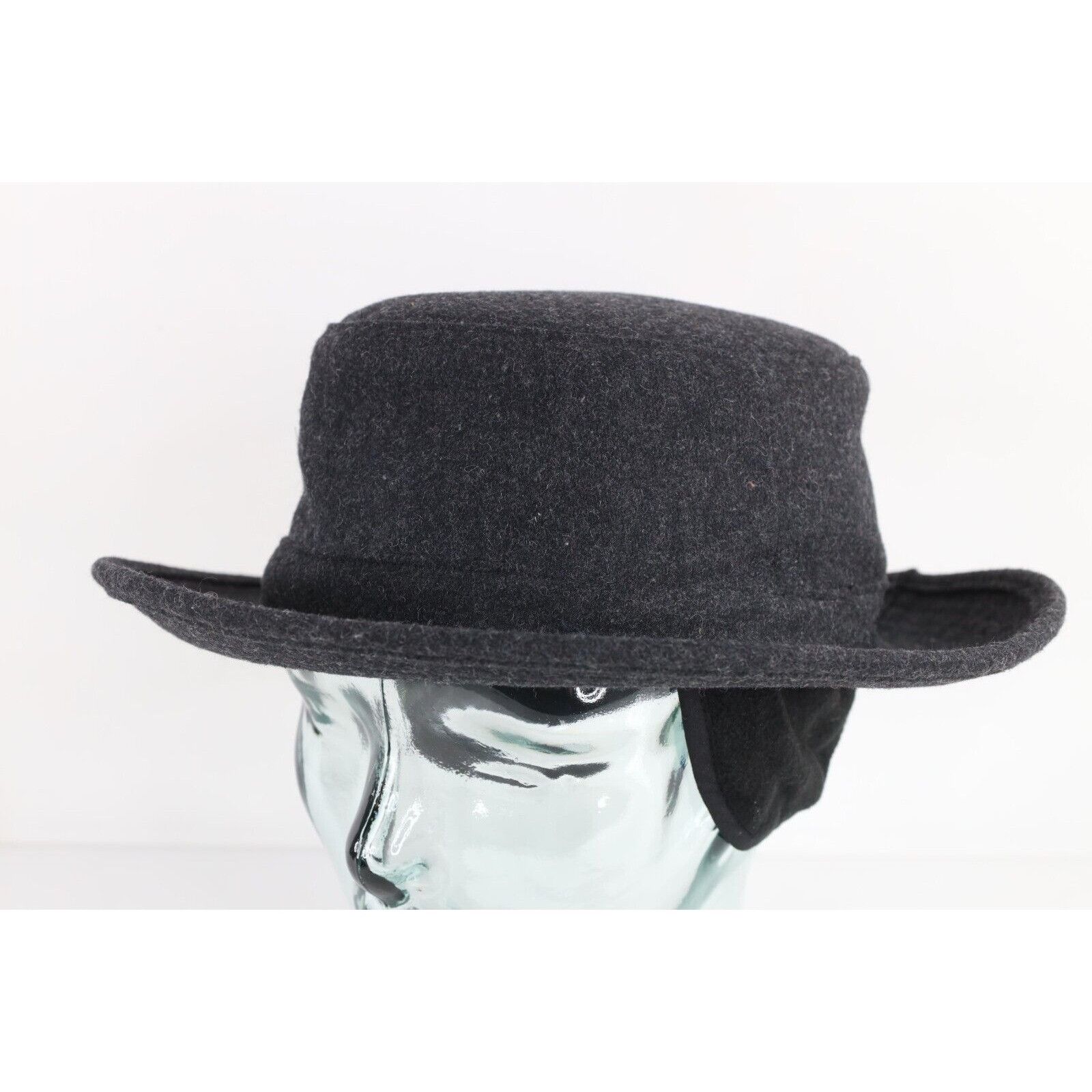 Vintage Duluth Trading Co Blank Wool Blend Winter Crusher Fedora Hat Size ONE SIZE - 1 Thumbnail