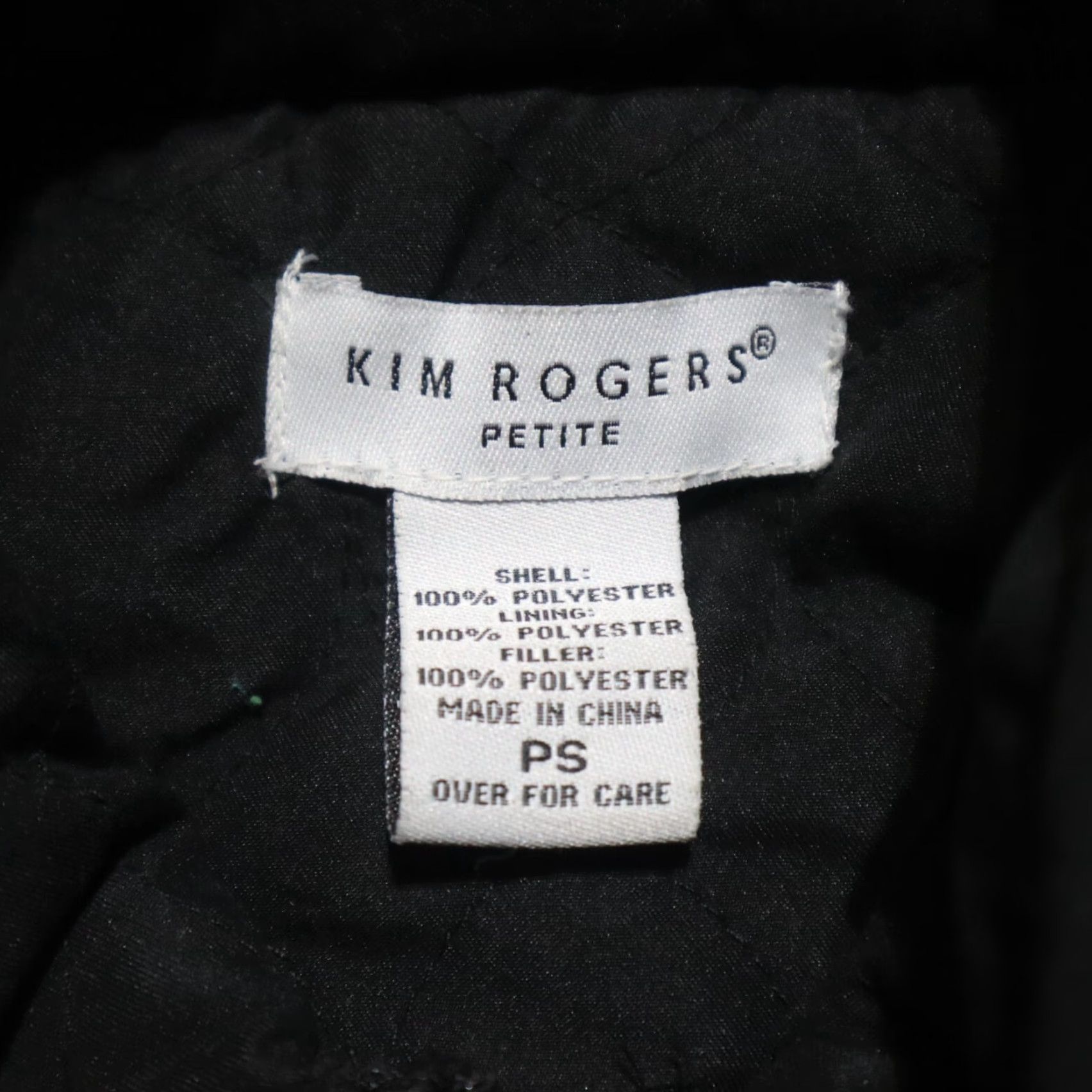 Vintage KIM ROGERS Black Dimond Stitch Long Sleeve Jacket Coat Adult Womens Petite Small Size S / US 4 / IT 40 - 3 Thumbnail
