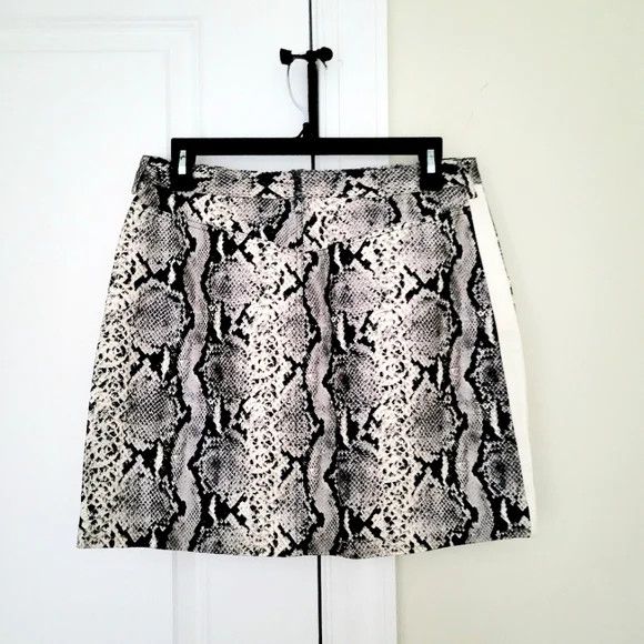 BB Dakota Python The Prowl Snake Print Faux Leather Skirt NWT Size 32" / US 10 / IT 46 - 11 Thumbnail