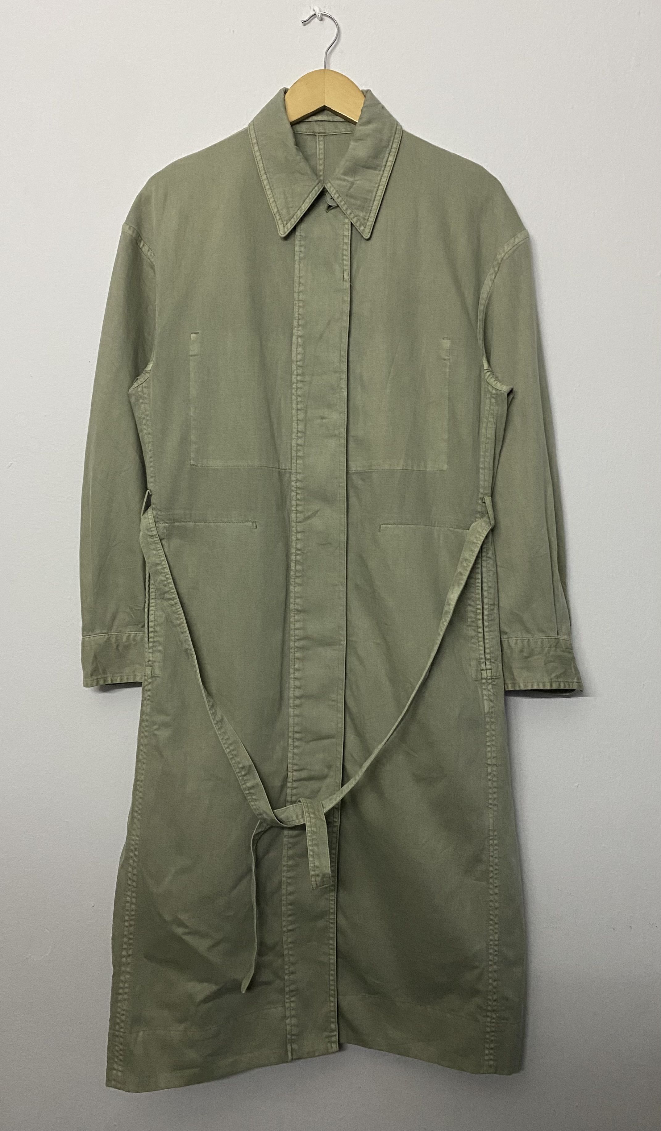 Lemaire × Uniqlo Uniqlo U Christophe Lemaire Green Belted Trench Coat Jacket Size M / US 6-8 / IT 42-44 - 1 Thumbnail