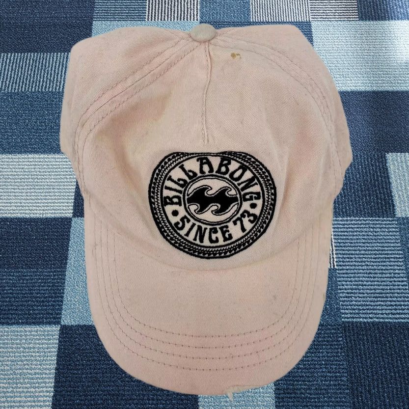 Billabong Billabong Strapback Hat Women One Size Pink Logo Adjustable Cotton Beach Surf Baseball Cap Size ONE SIZE - 1 Thumbnail