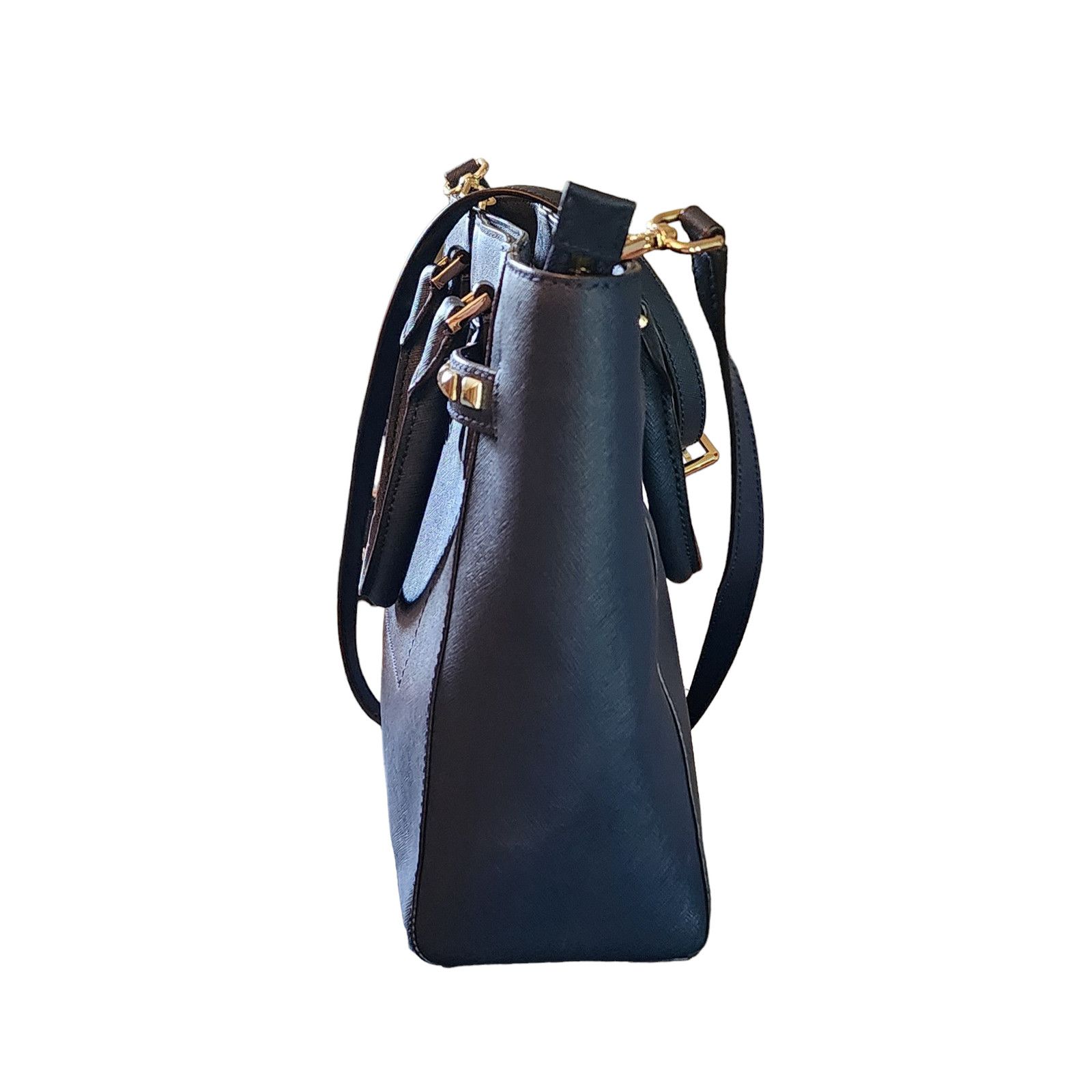 Michael Kors Michael Kors Hamilton Large Studded Shoulder Bag navy blue Size ONE SIZE - 7 Thumbnail