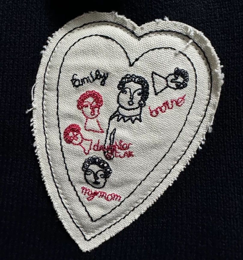 Japanese Brand Outdoor retro y2k family embroidered heart patch beanie hat Size ONE SIZE - 3 Thumbnail