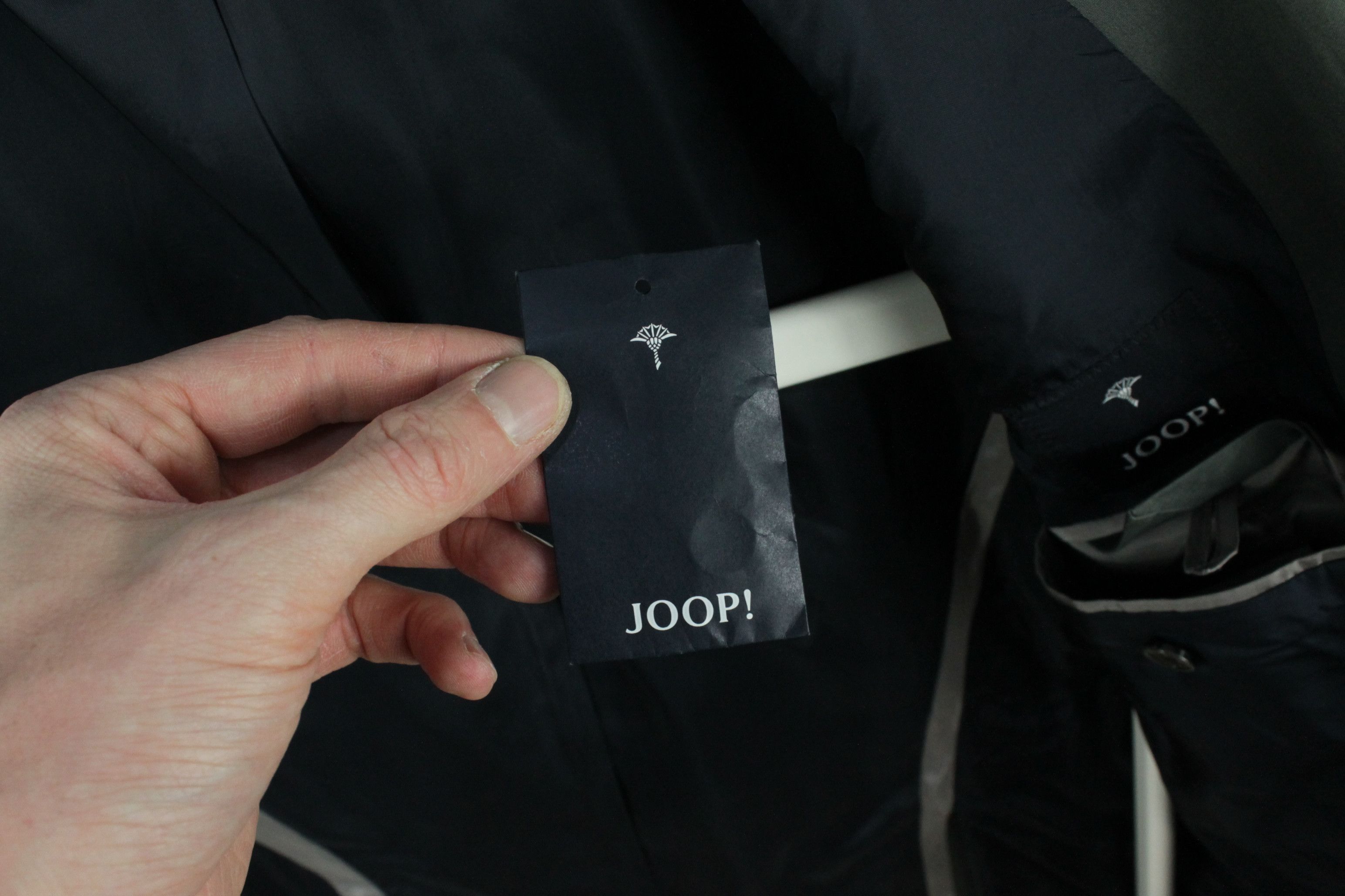Joop! JOOP! Slim-Fit Gray Stretch Cotton Formal Pants Suit Size 34R - 8 Thumbnail