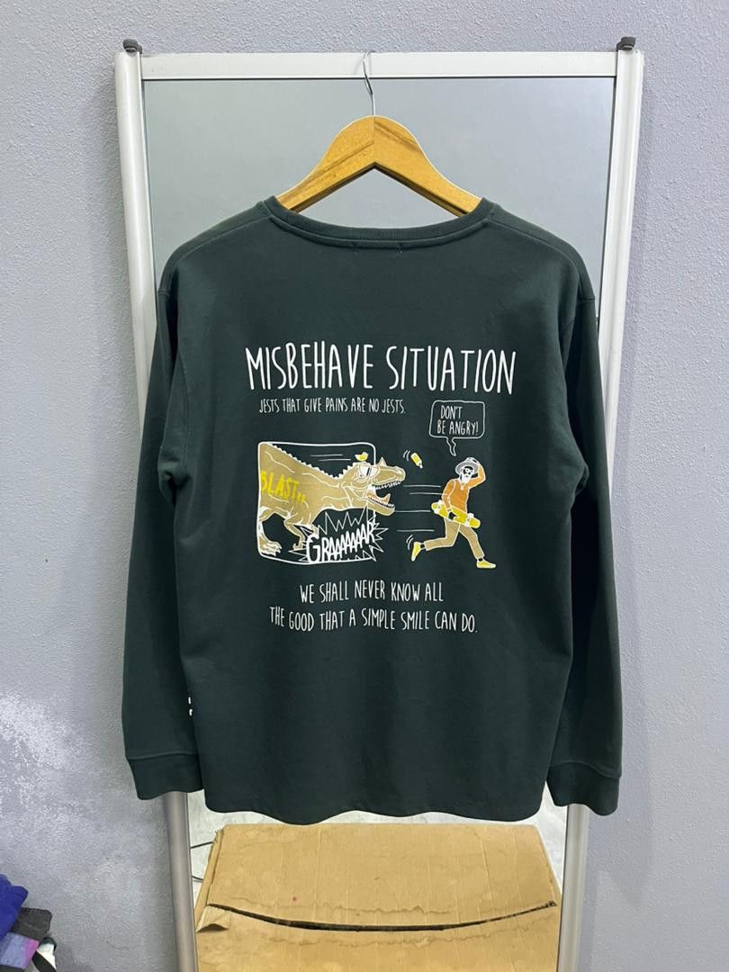 URBAN RESEARCH DOORS Urban Collection Graphic Sweatshirt “Misbehave” Size US M / EU 48-50 / 2 - 6 Thumbnail