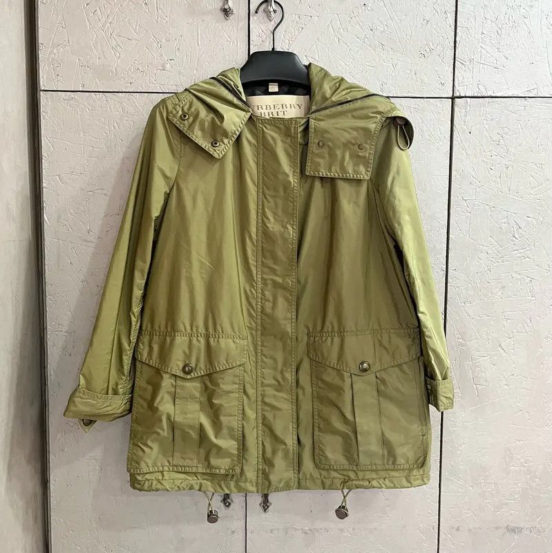 Burberry Burberry Women's Green Acrylic Trench Coat Size M / US 6-8 / IT 42-44 - 1 Thumbnail