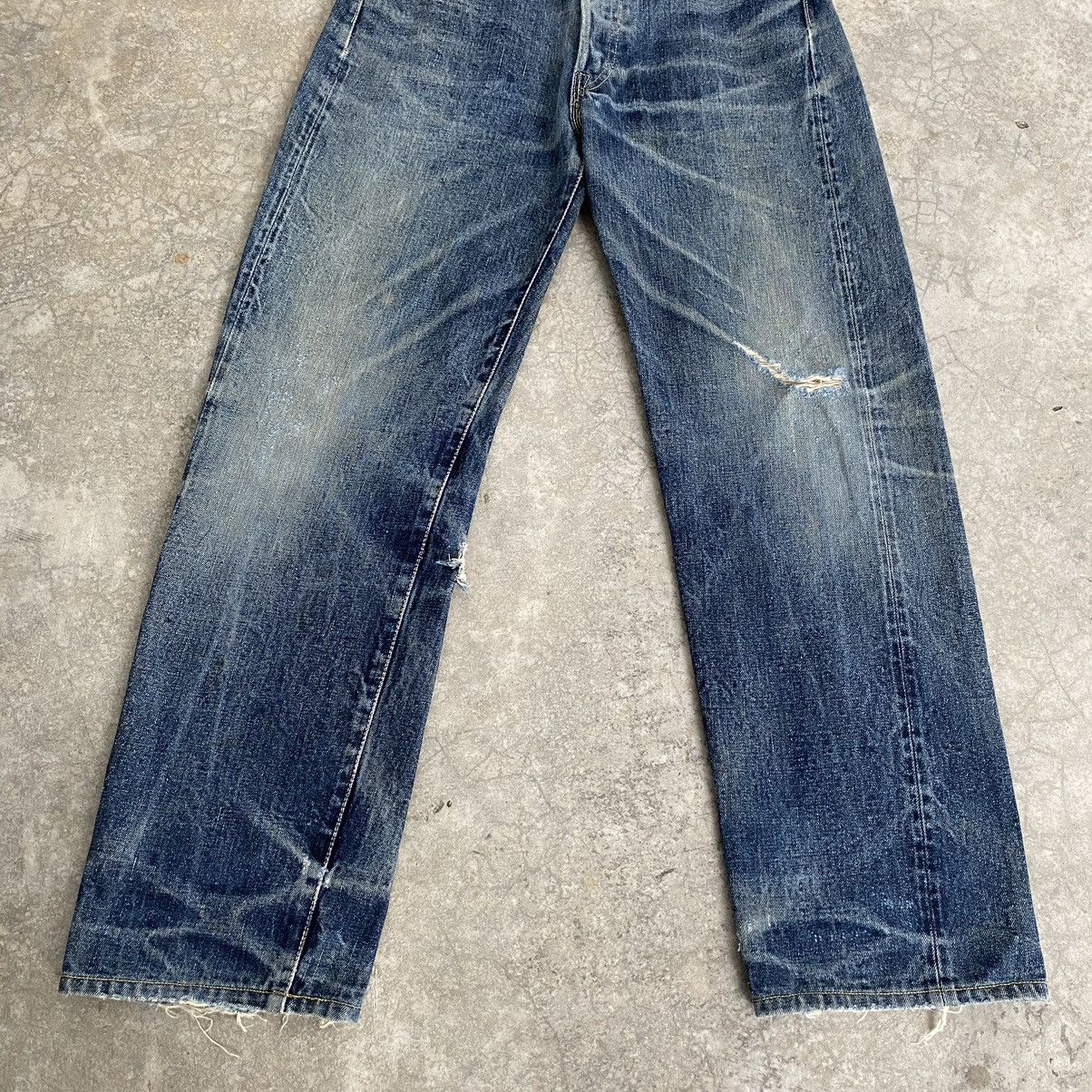 Pherrow's Vintage Pherrow’s Stormy Blue Faded Blue Selvedge Jeans Size US 29 - 4 Thumbnail
