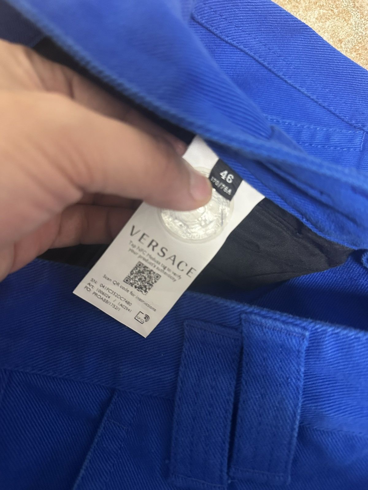 Versace Versace Blue Cargo Trousers Size US 32 / EU 48 - 5 Thumbnail