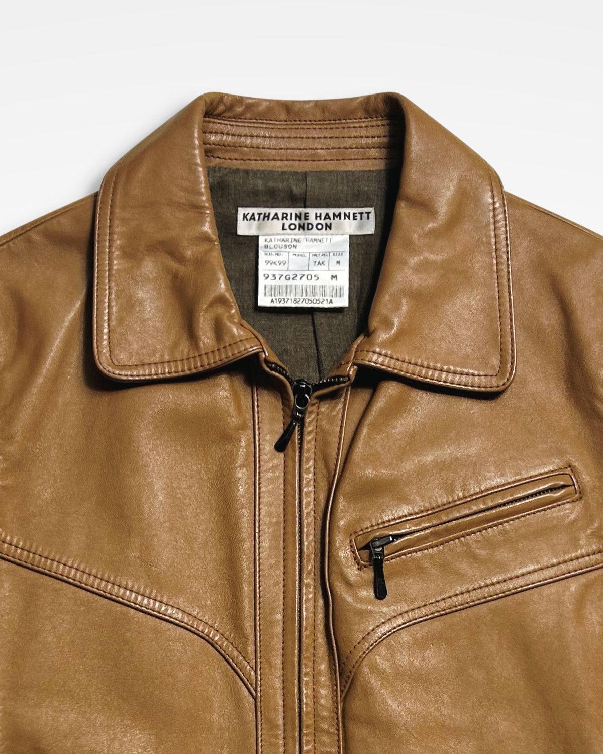 Katharine Hamnett London Katharine Hamnett, Leather Biker Jacket Size US M / EU 48-50 / 2 - 3 Thumbnail