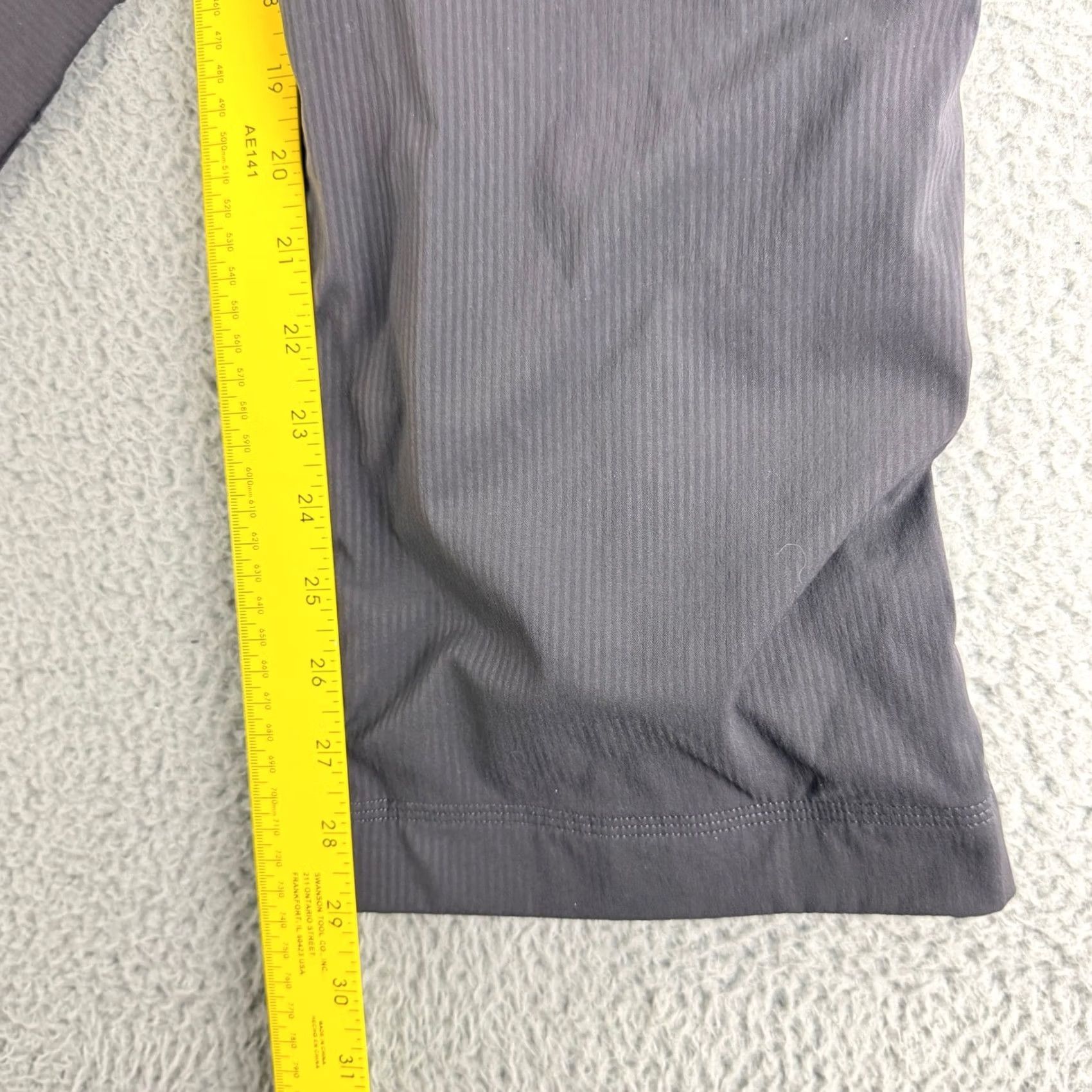 Lululemon Lululemon Mens Small Grey Striped Cargo Straight Leg Activewear Pants Size US 29 - 7 Thumbnail