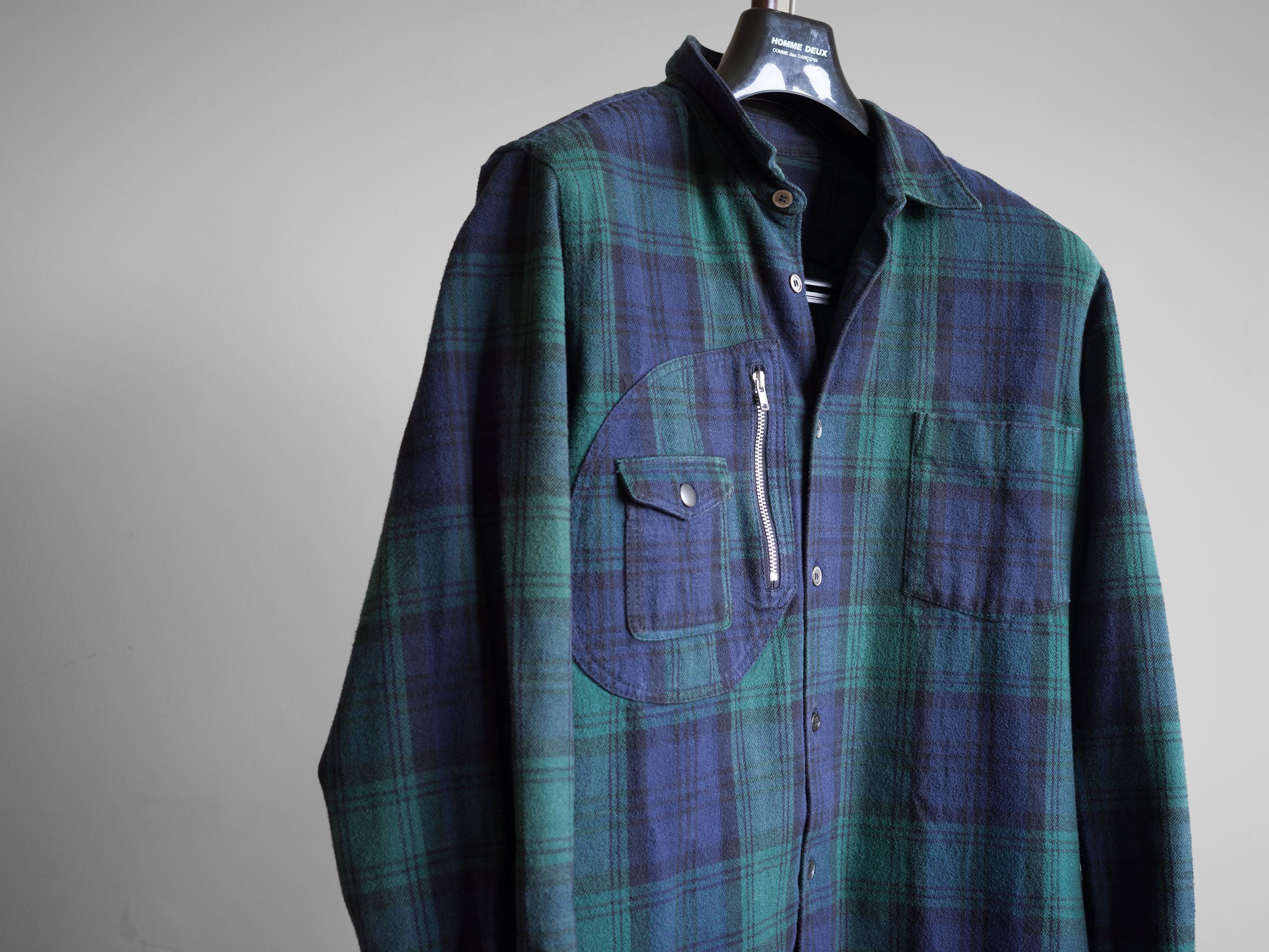 Comme des Garcons Homme AW2005 COMME des GARÇONS HOMME HEAVY COTTON FLANNEL SHIRT Size US L / EU 52-54 / 3 - 3 Thumbnail