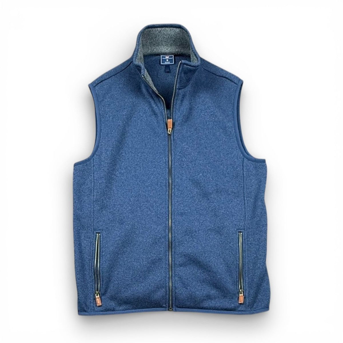 Vineyard Vines Vineyard Vines Blue Full Zip Vest Standup Collar Size Medium Size US M / EU 48-50 / 2 - 2 Thumbnail