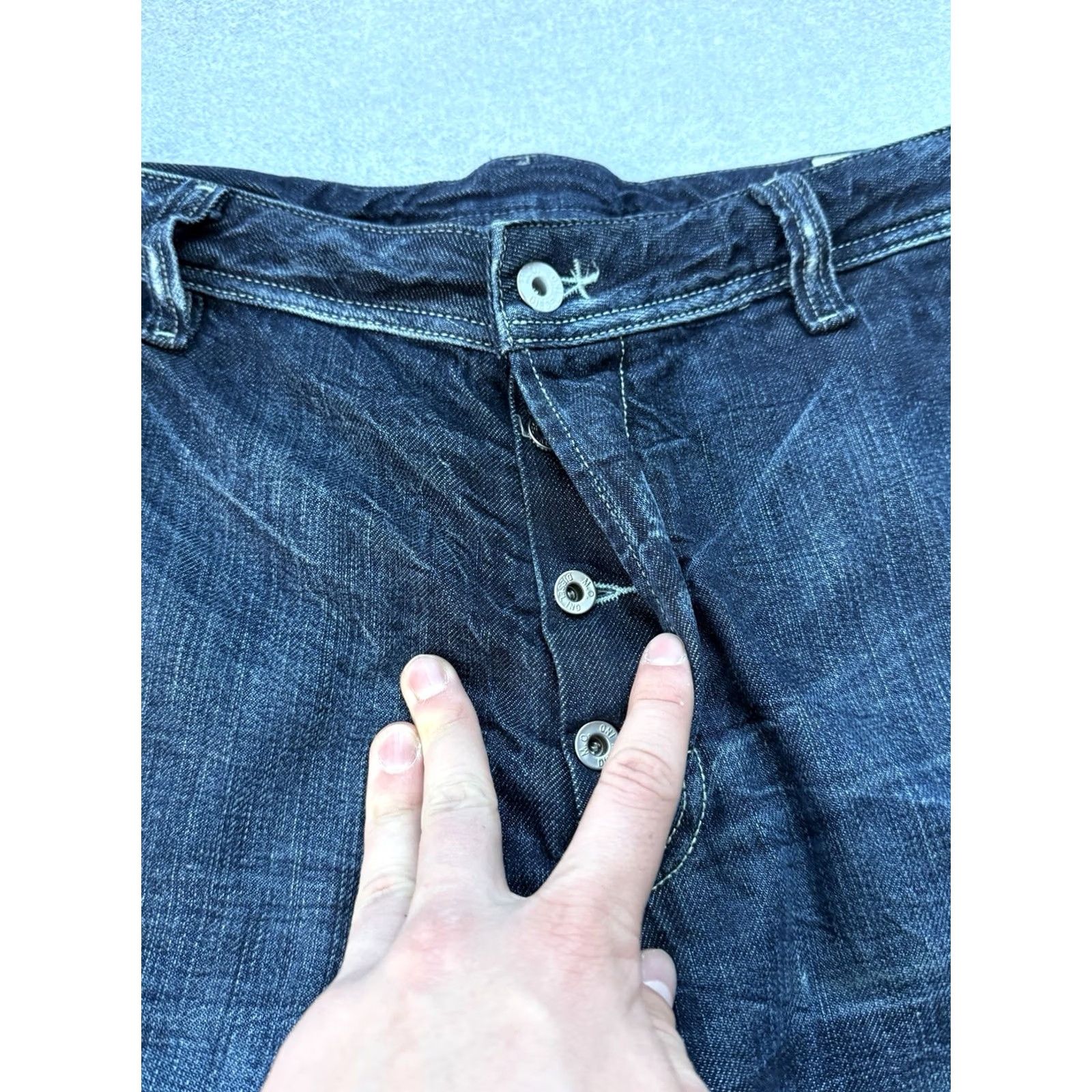 Diesel VINTAGE Diesel Pheyo Jeans Men’s W34 L34 Blue Denim Straight Jeans Size US 34 / EU 50 - 7 Thumbnail