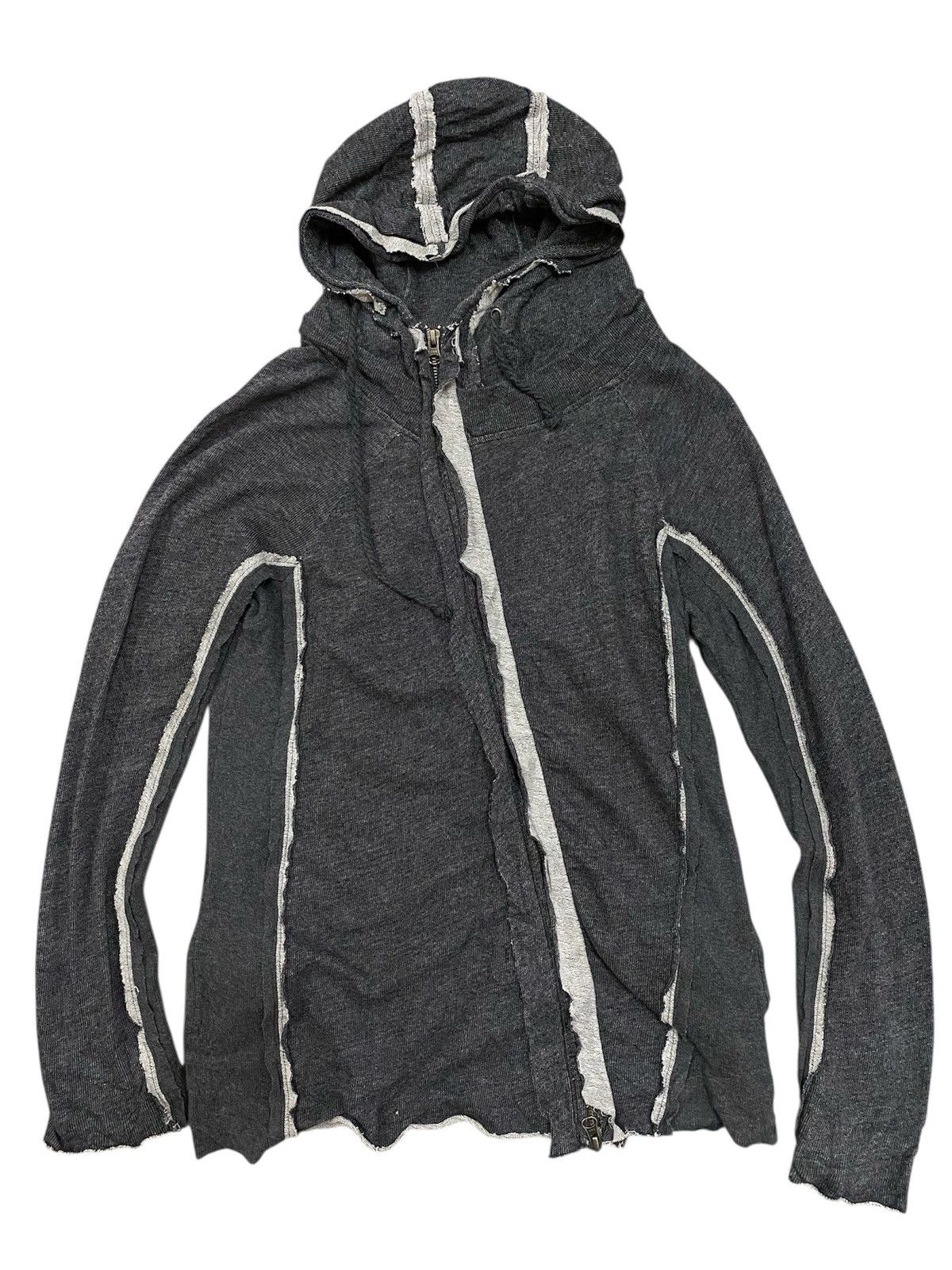 If Six Was Nine Deconstructed Raw Edge Hoodie – Asymmetrical Zip Size US M / EU 48-50 / 2 - 1 Thumbnail