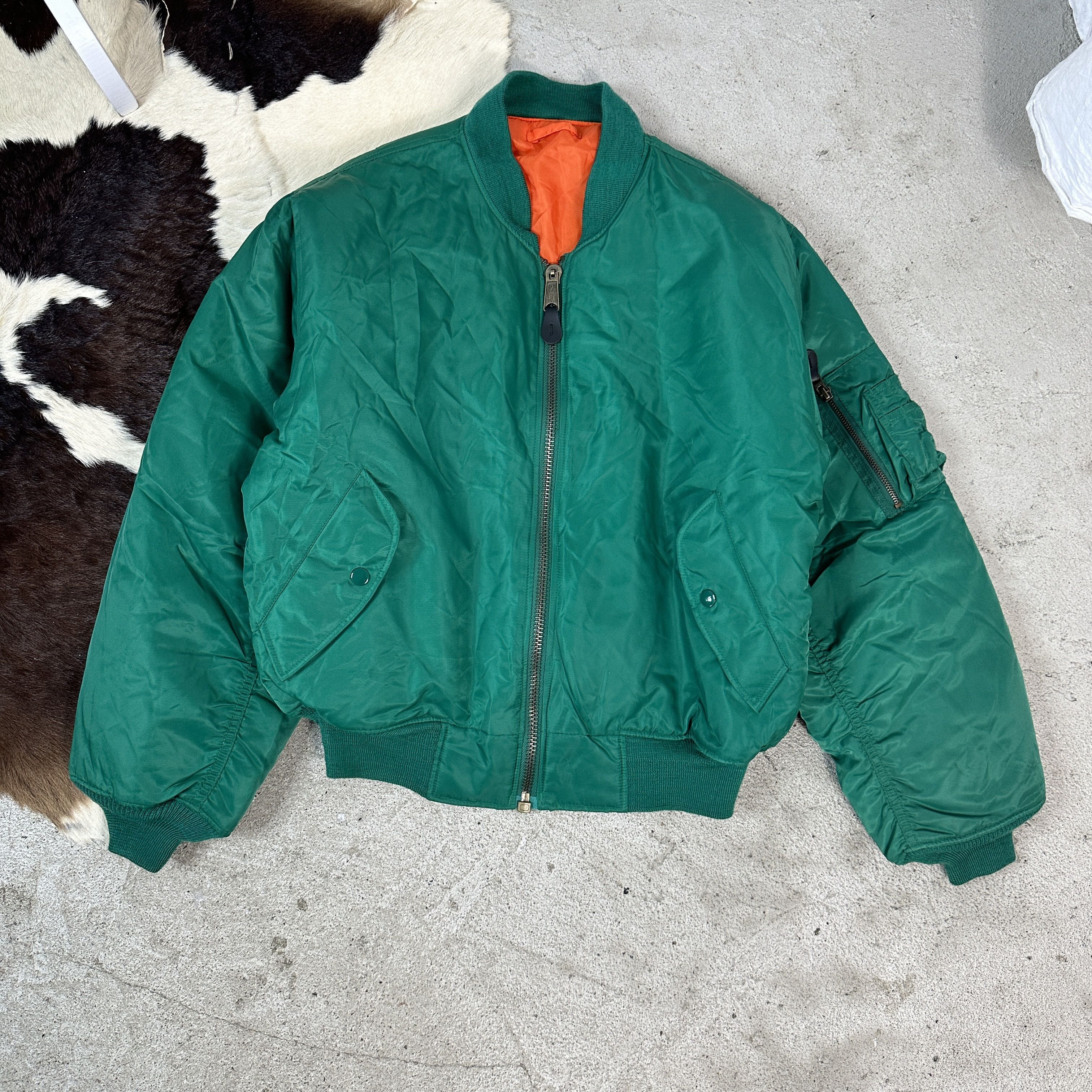 Vintage MA-1 Reversible Vintage Bomber Jacket Size US XS / EU 42 / 0 - 2 Thumbnail
