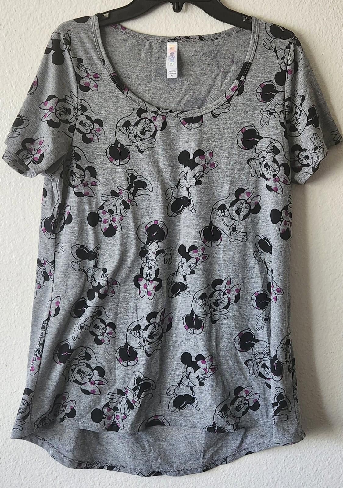 Designer LuLaRoe Women's Size XS Womans Top Gray,Black,Pink Minnie Size XS / US 0-2 / IT 36-38 - 1 Thumbnail