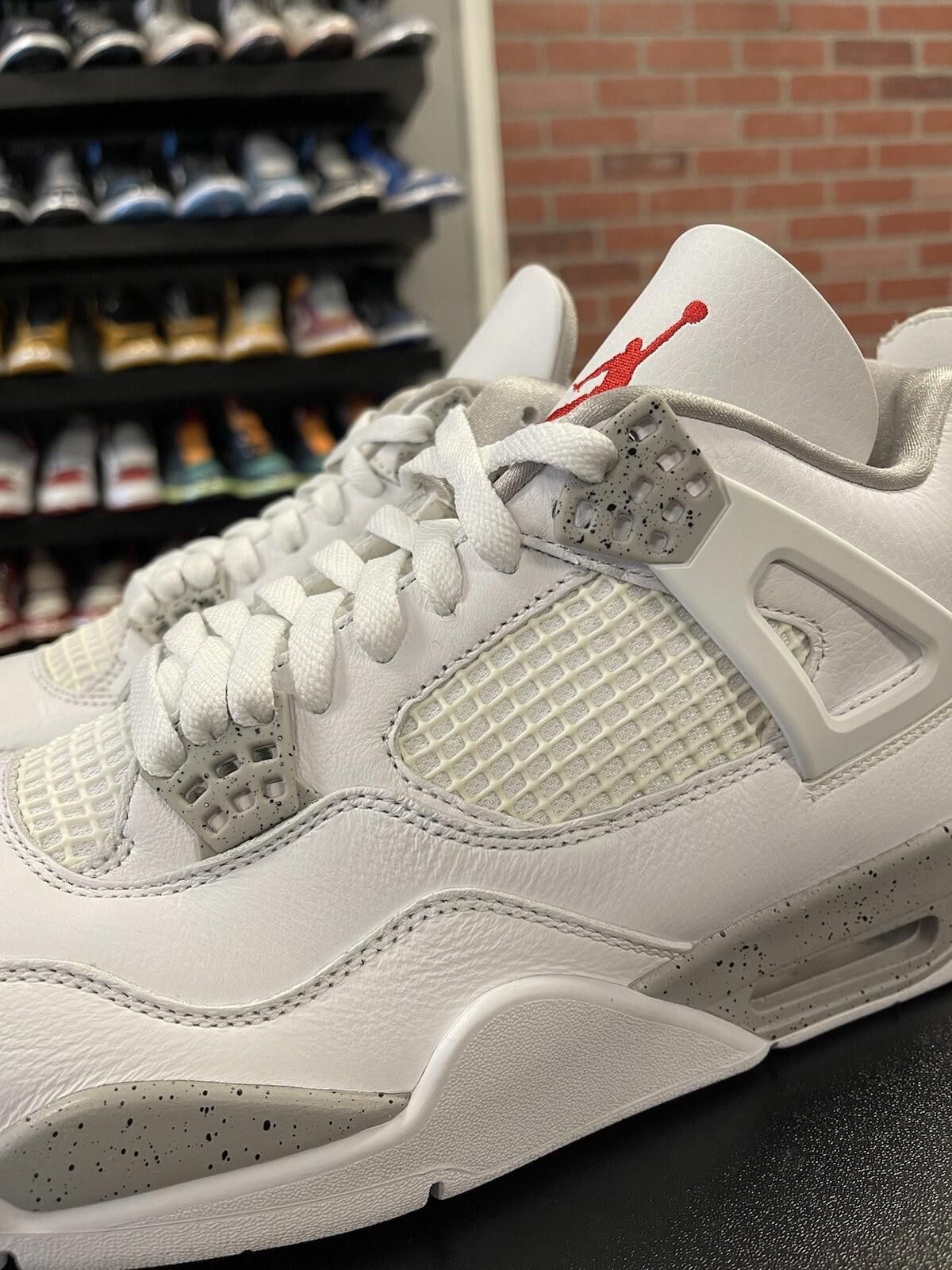 Jordan Brand Size 11 - Air Jordan 4 Retro White Oreo 2021 Grey CT8527-100 Size US 11 / EU 44 - 6 Thumbnail