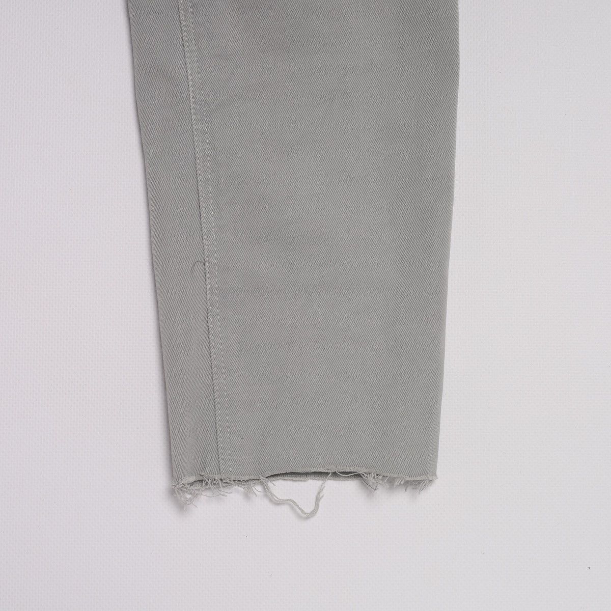 Prada Prada Gray Cotton Pants Logo Raw Edge Size 27" / US 4 / IT 40 - 5 Thumbnail