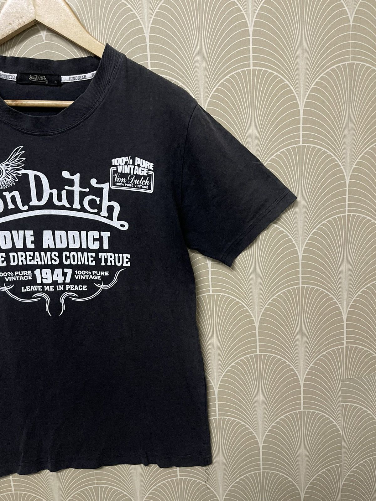 Japanese Brand × Vintage × Von Dutch 2000s VON DUTCH “LOVE ADDICT “TEES FADED Size US S / EU 44-46 / 1 - 3 Thumbnail