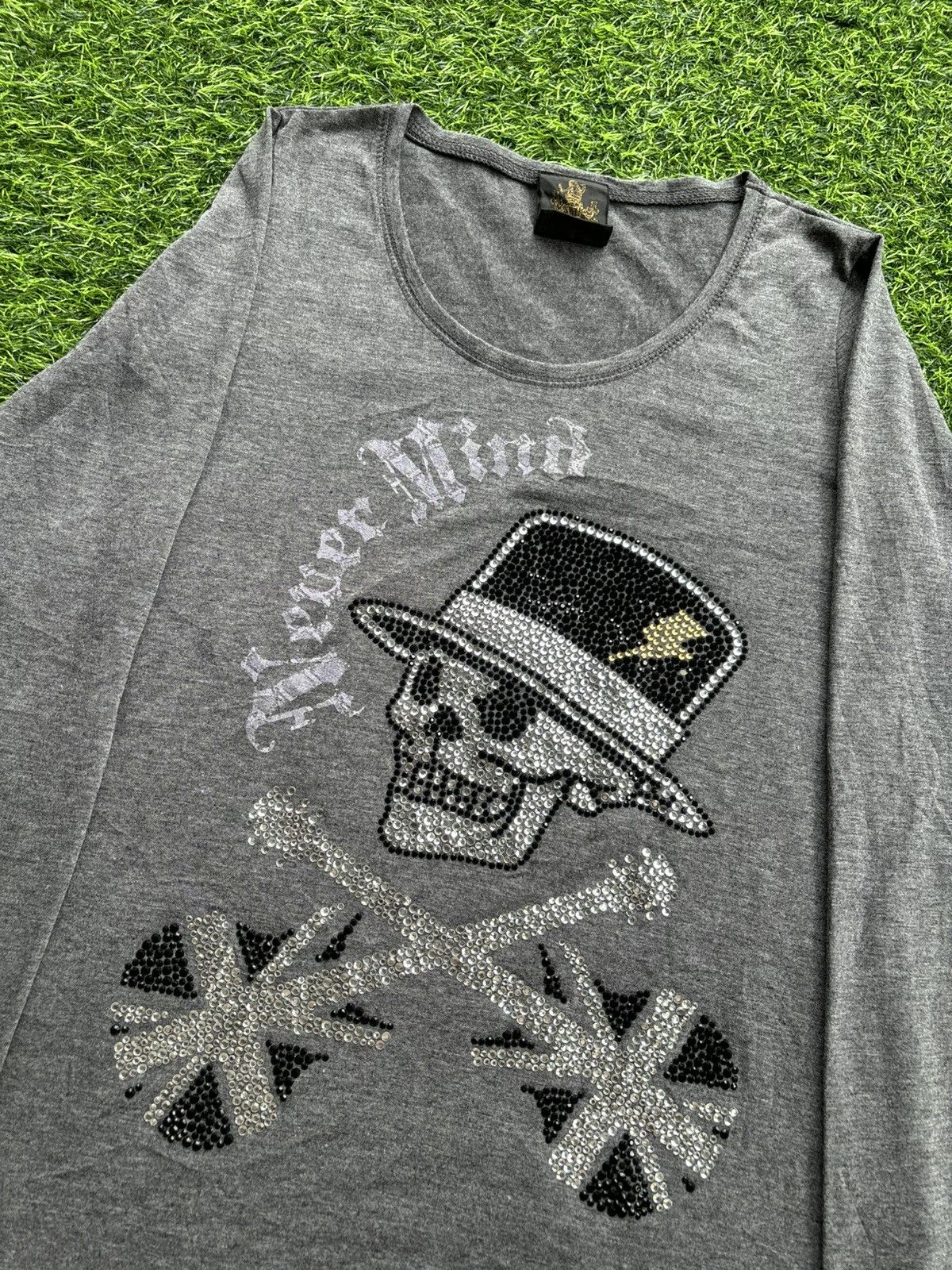 Hysteric Glamour Y2k Skull Never Mind Punk style Longsleeve Size US S / EU 44-46 / 1 - 3 Thumbnail