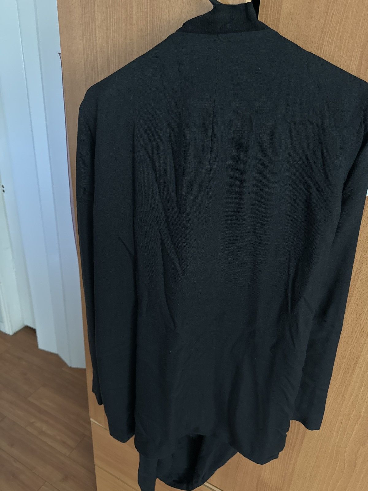 Helmut Lang Helmut Lang Black Cascade Twill Jacket Size S / US 4 / IT 40 - 2 Thumbnail