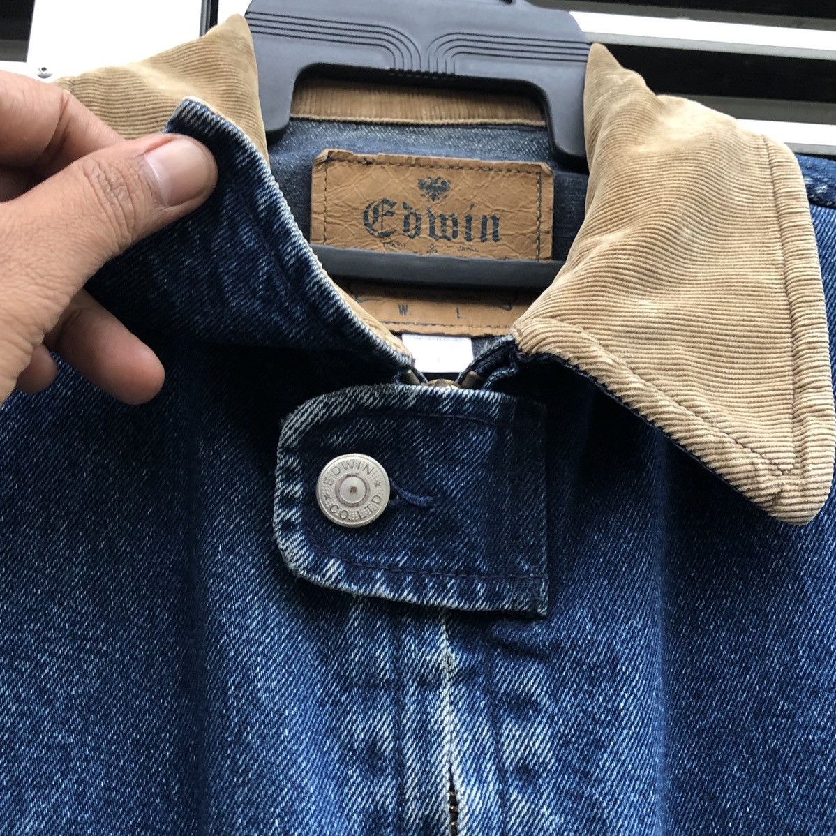 Edwin Vintage Edwin Distressed Denim Chore Work Jacket Size US L / EU 52-54 / 3 - 22 Thumbnail
