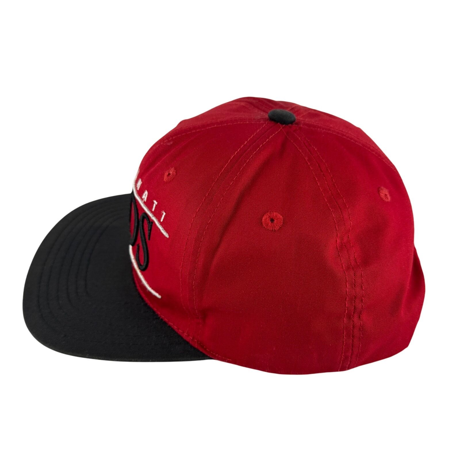 American Needle Vtg Cincinnati Reds Hat American Needle Snapback Red Black Size ONE SIZE - 3 Thumbnail
