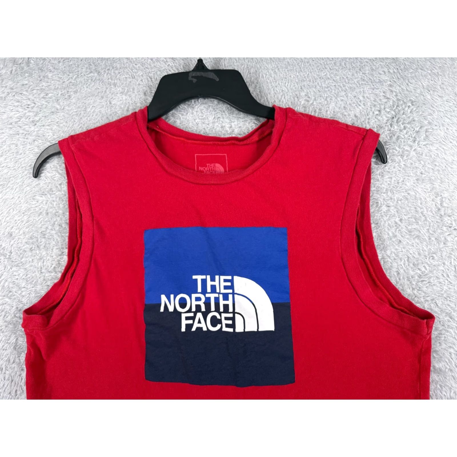The North Face The North Face Shirt Women XL Red Tank Sleeveless 100% Cotton Crop Size XL / US 12-14 / IT 48-50 - 4 Thumbnail