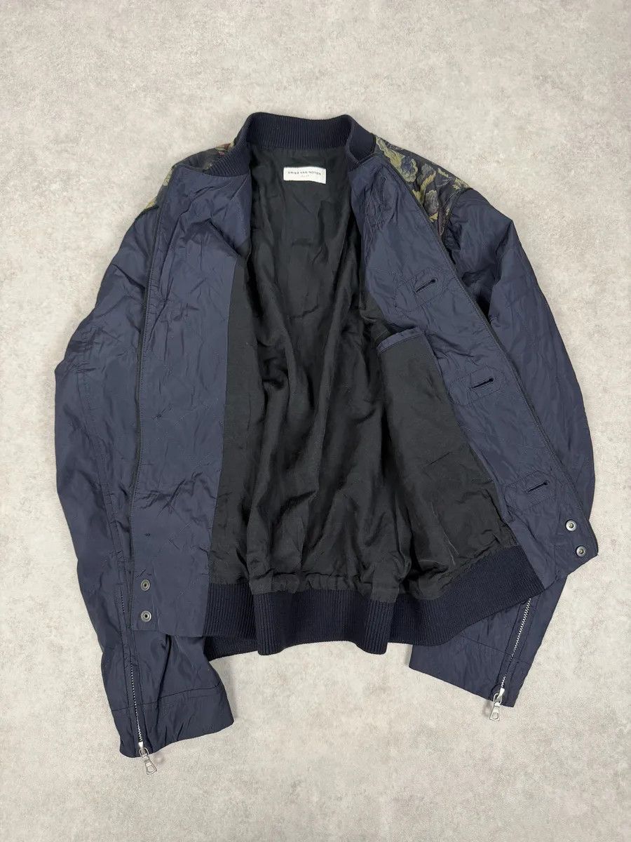 Dries Van Noten SS2014 Dries Van Noten Navy Floral Flowers Buttoned Jacket Size US S / EU 44-46 / 1 - 7 Thumbnail