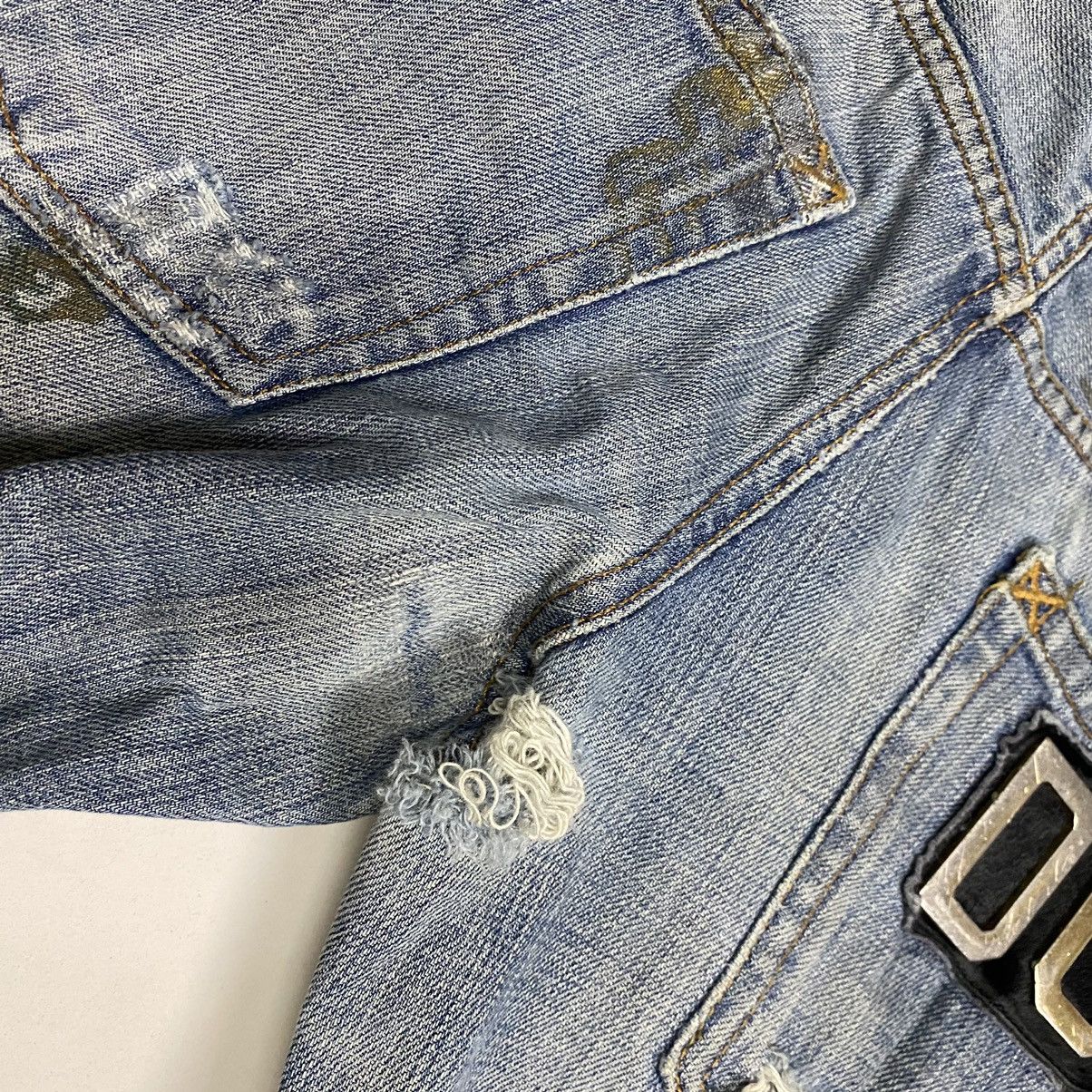 Dolce & Gabbana Dolce & Gabbana paint distressed denim Size US 31 - 19 Thumbnail