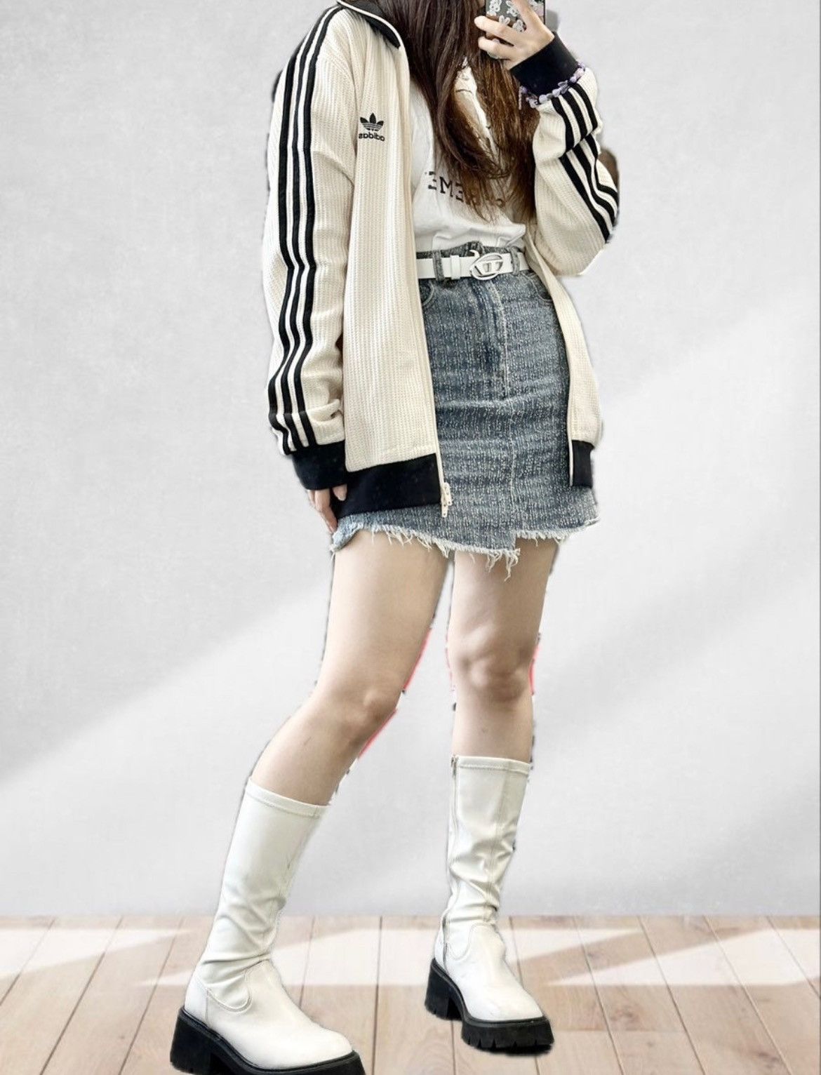 Adidas S-2XL ) adidas waffle tracktop Size ONE SIZE - 1 Thumbnail