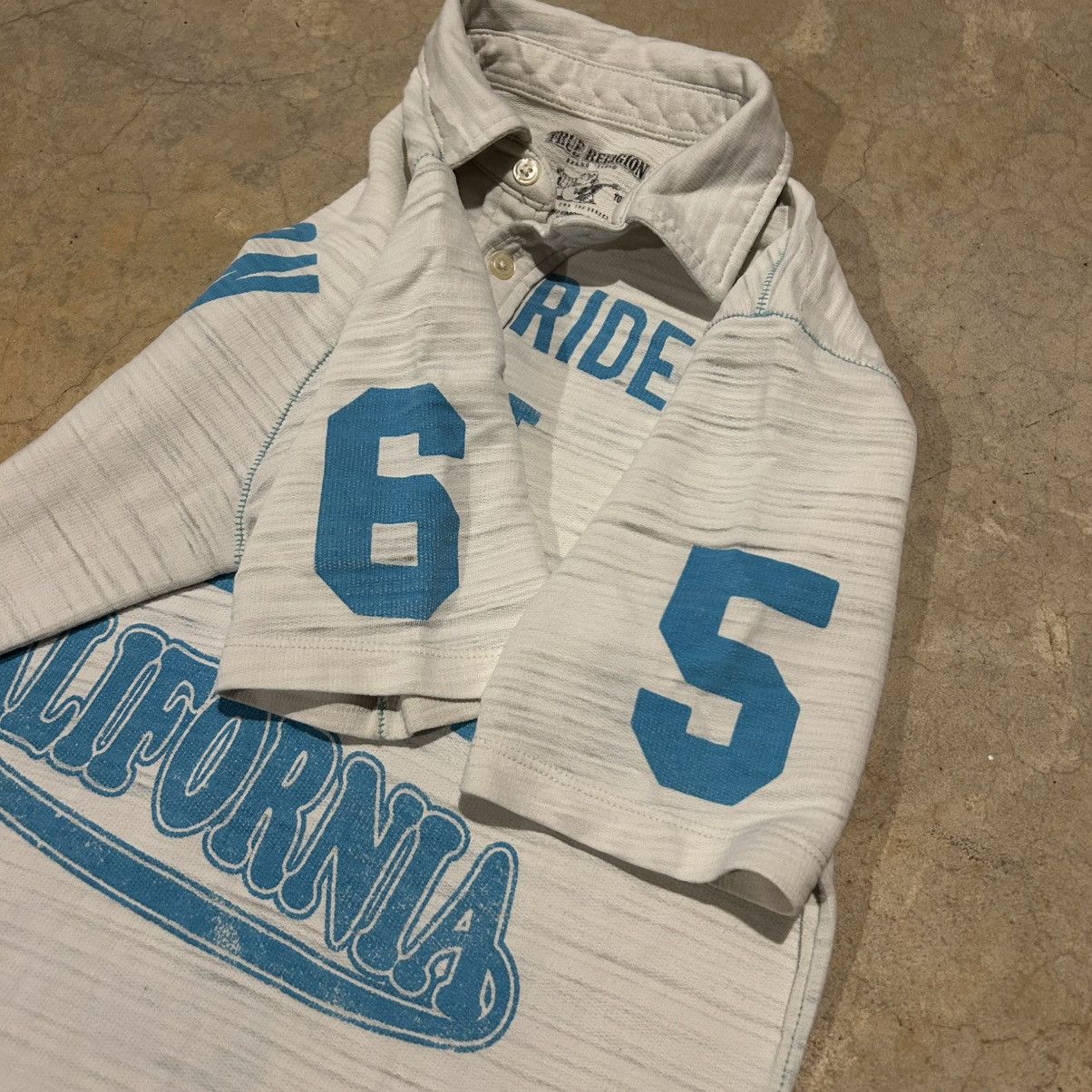 True Religion × Vintage Crazy Vintage Y2K True Religion California Rider Polo Shirt Size US S / EU 44-46 / 1 - 5 Thumbnail