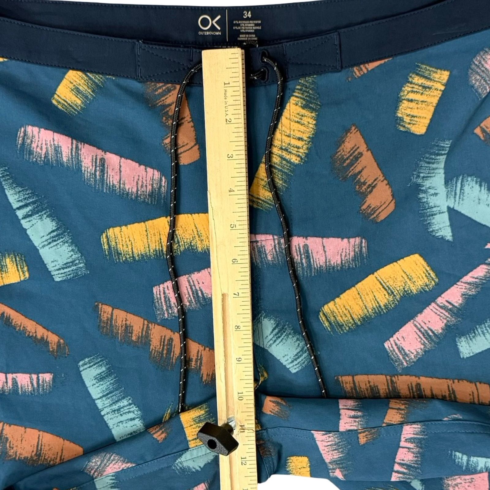 Outerknown Outerknown Blue Orange Brush Strokes Swim Shorts Trunks 34 Size US 34 / EU 50 - 9 Thumbnail