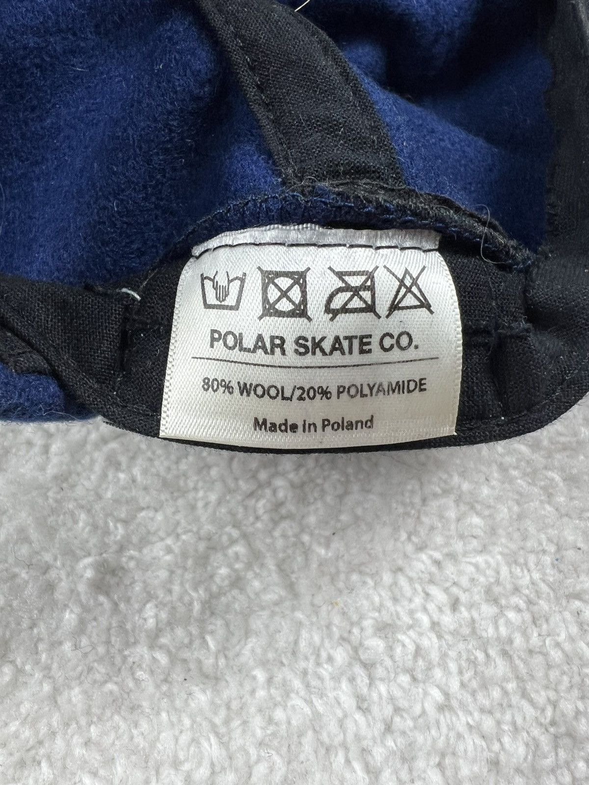 Polar Skate Co. Crazy Polar Skateboarding Stroke Logo Wool Y2K Cap Hat Size ONE SIZE - 10 Thumbnail