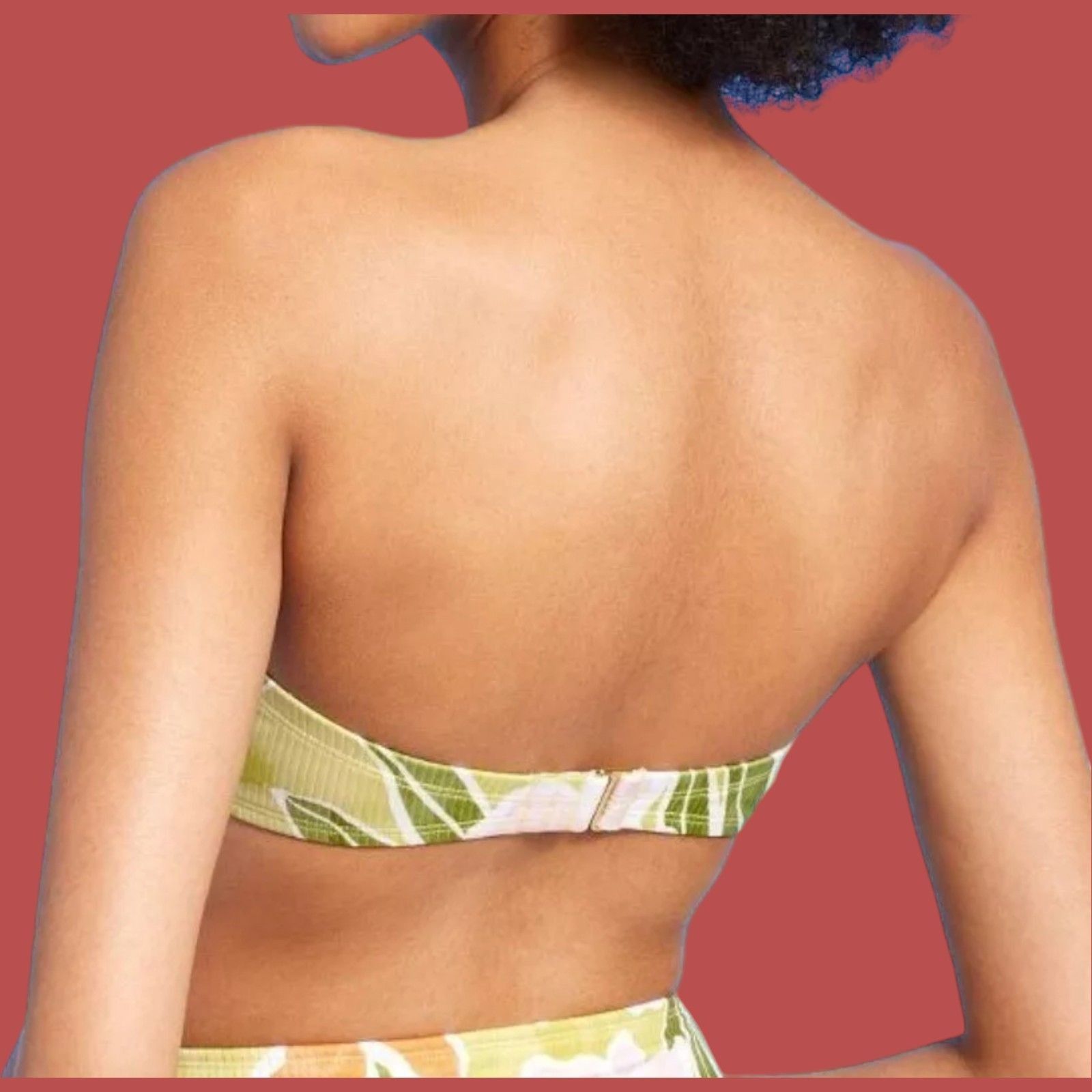 Other Shade & Shore - Women's Ribbed Hidden Underwire Bandeau Biki Size ONE SIZE - 2 Thumbnail