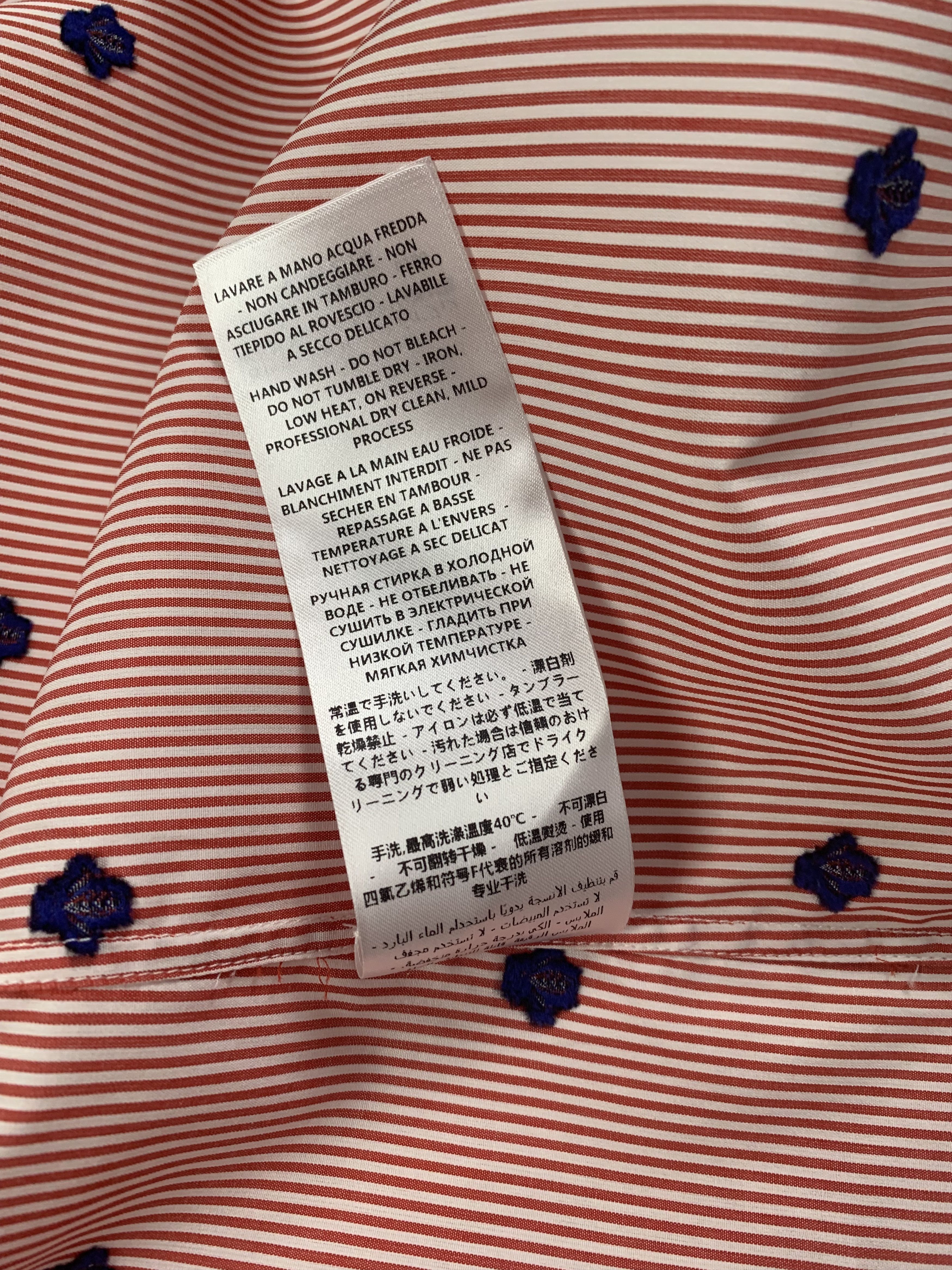 Gucci Gucci Bee Red & White Stripe Soft Shirt Size US L / EU 52-54 / 3 - 13 Thumbnail