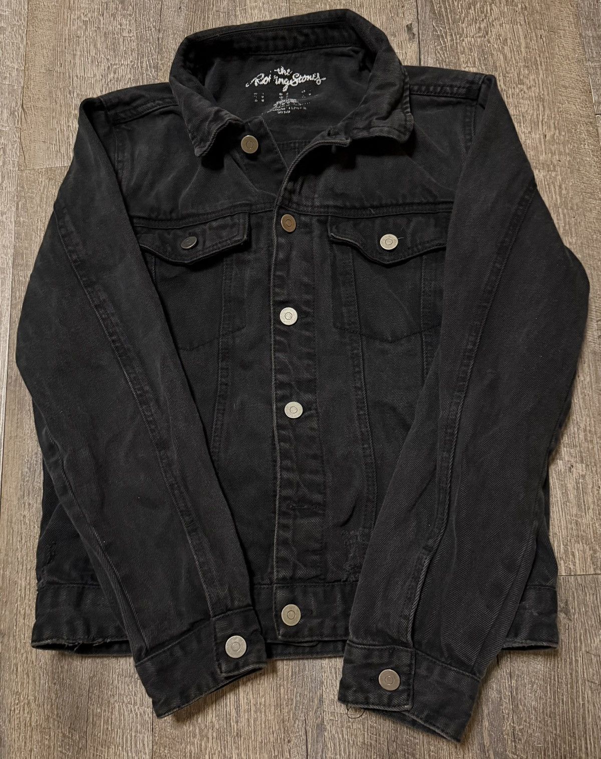 The Rolling Stones Rolling Stones Graffiti Denim Jacket size Medium Size US M / EU 48-50 / 2 - 3 Thumbnail