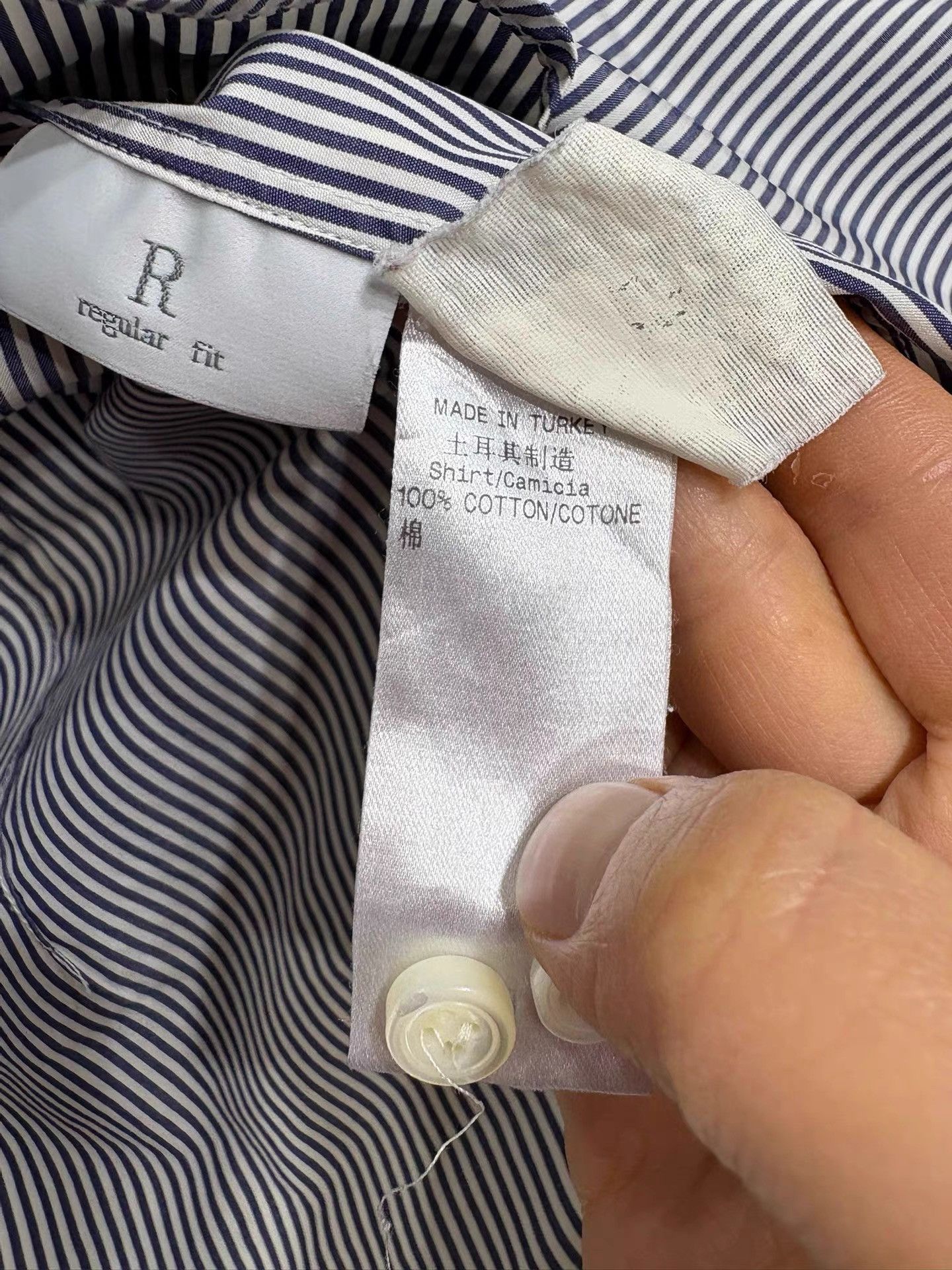 Ermenegildo Zegna Ermenegildo Zegna Striped Long Sleeve Shirt K29 Size US XXS / EU 40 - 6 Thumbnail