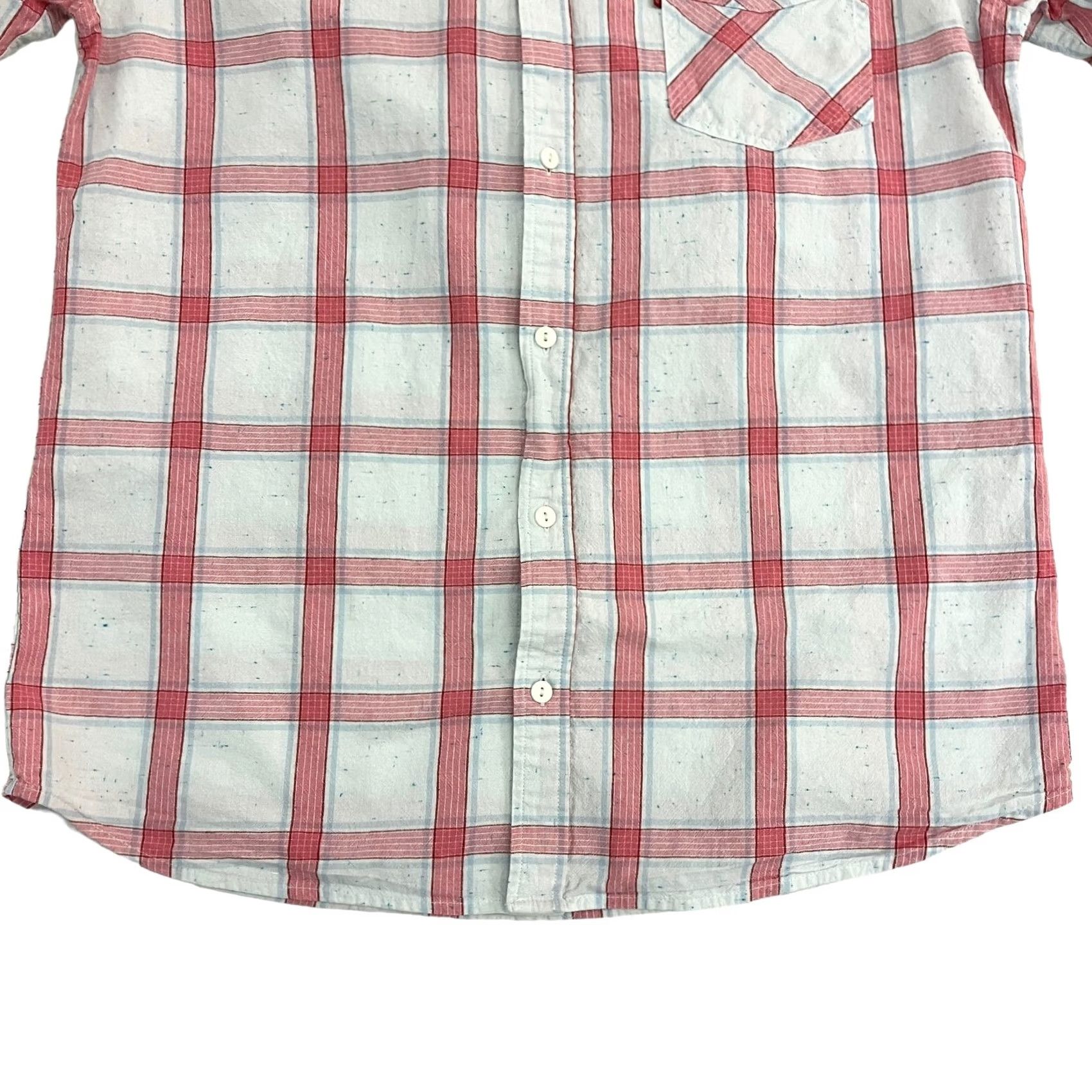 Levi's Levi's Shirt Mens Large Plaid Pink Short Sleeve Button Up Cotton Red Tab Size US L / EU 52-54 / 3 - 3 Thumbnail