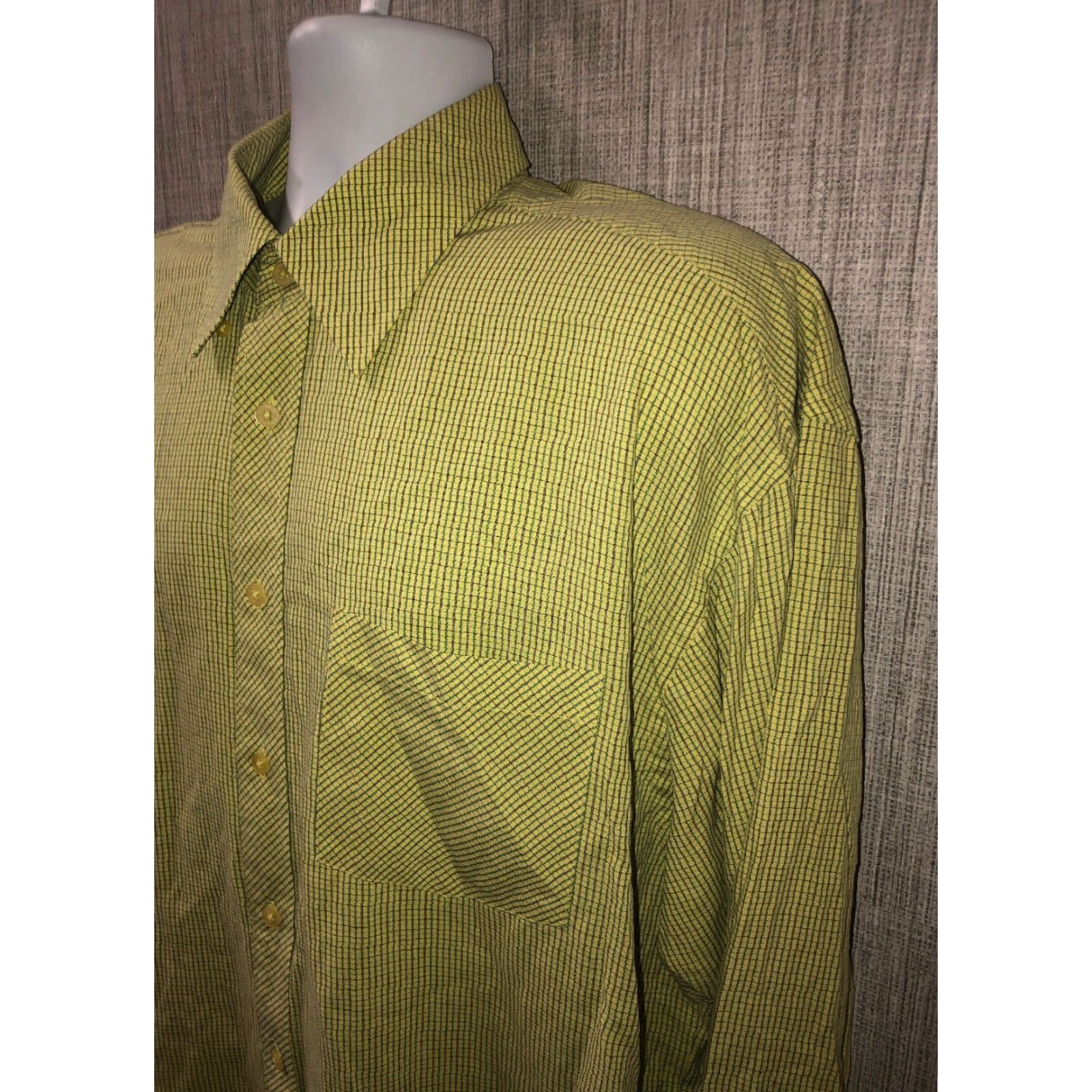 BUGATCHI Bugatchi Uomo Mens Green Long Sleeve Button Front Shirt Size XXL Size US XXL / EU 58 / 5 - 2 Thumbnail