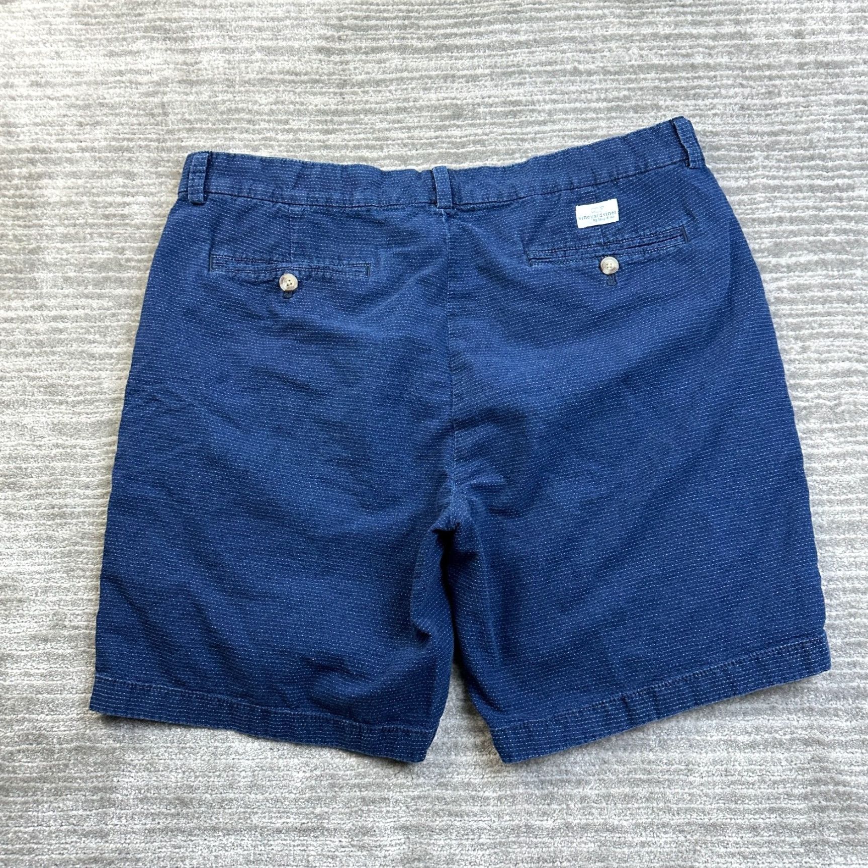 Vineyard Vines Vineyard Vines Chino Shorts Mens 36 Blue Preppy Casual Cotton Belt Loops Flat Front 8 In Inseam Size US 36 / EU 52 - 2 Thumbnail