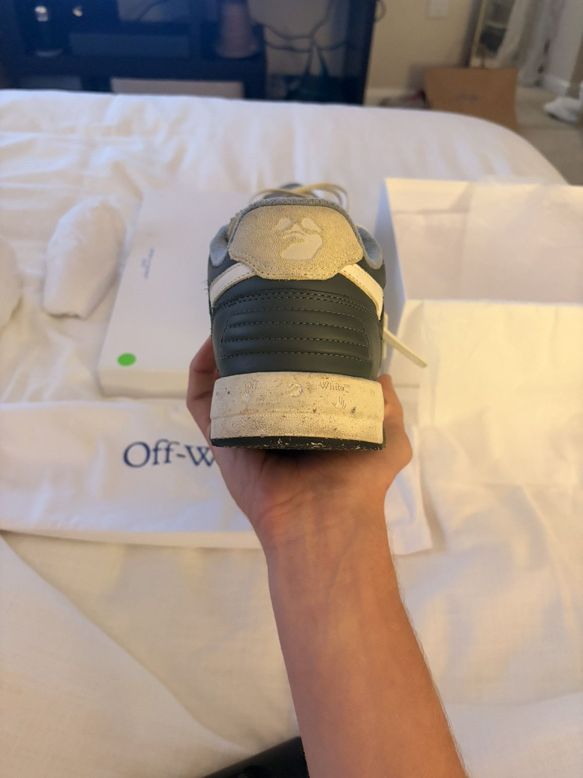 Off-White OFF WHITE OUT OF OFFICE SLIM/MESH Size US 11 / EU 44 - 7 Thumbnail