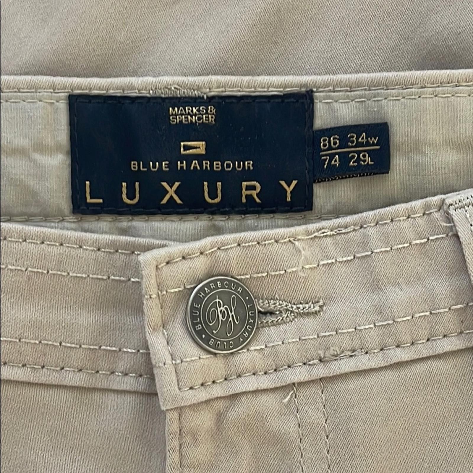 Other Blue Harbour Luxury Men's Tan khaki Pants size 34x29 Size US 34 / EU 50 - 2 Thumbnail