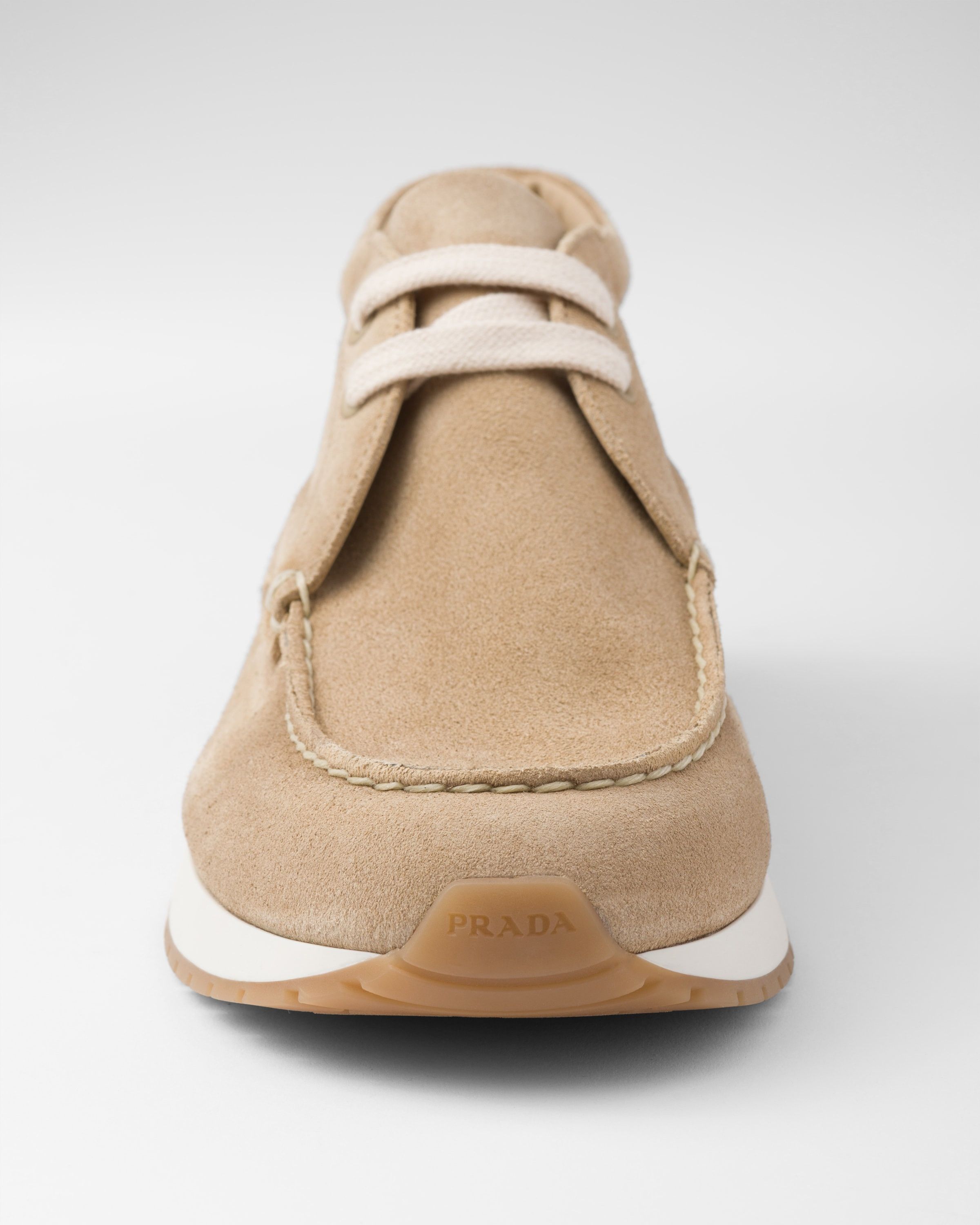 Prada o1mt1gz0225 Delavé Suede Chukka Shoes in Beige Size US 12 / EU 45 - 6 Thumbnail